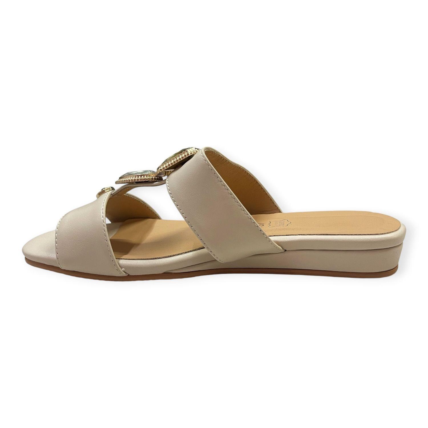 Sandalia Mujer Beige Agata Detogni-2
