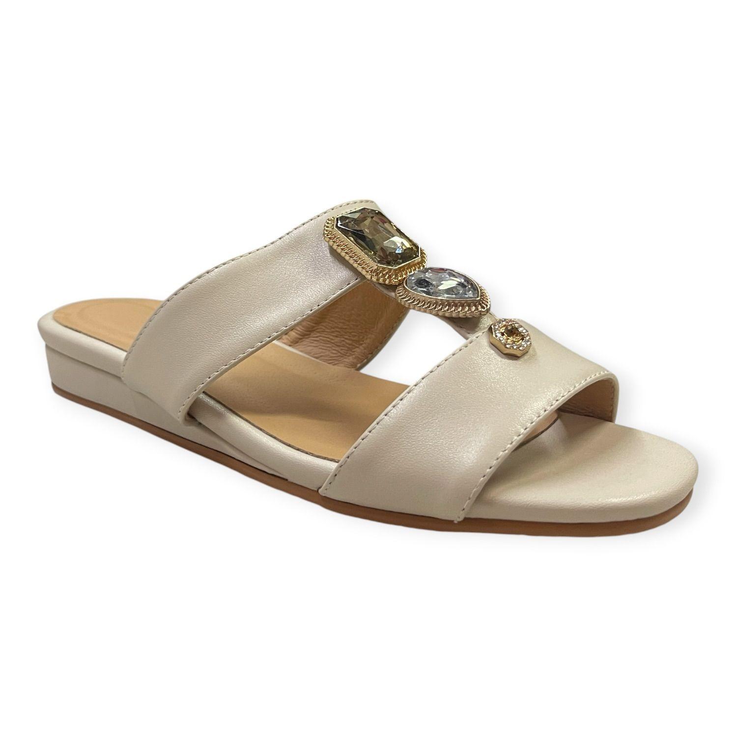 Sandalia Mujer Beige Agata Detogni-3