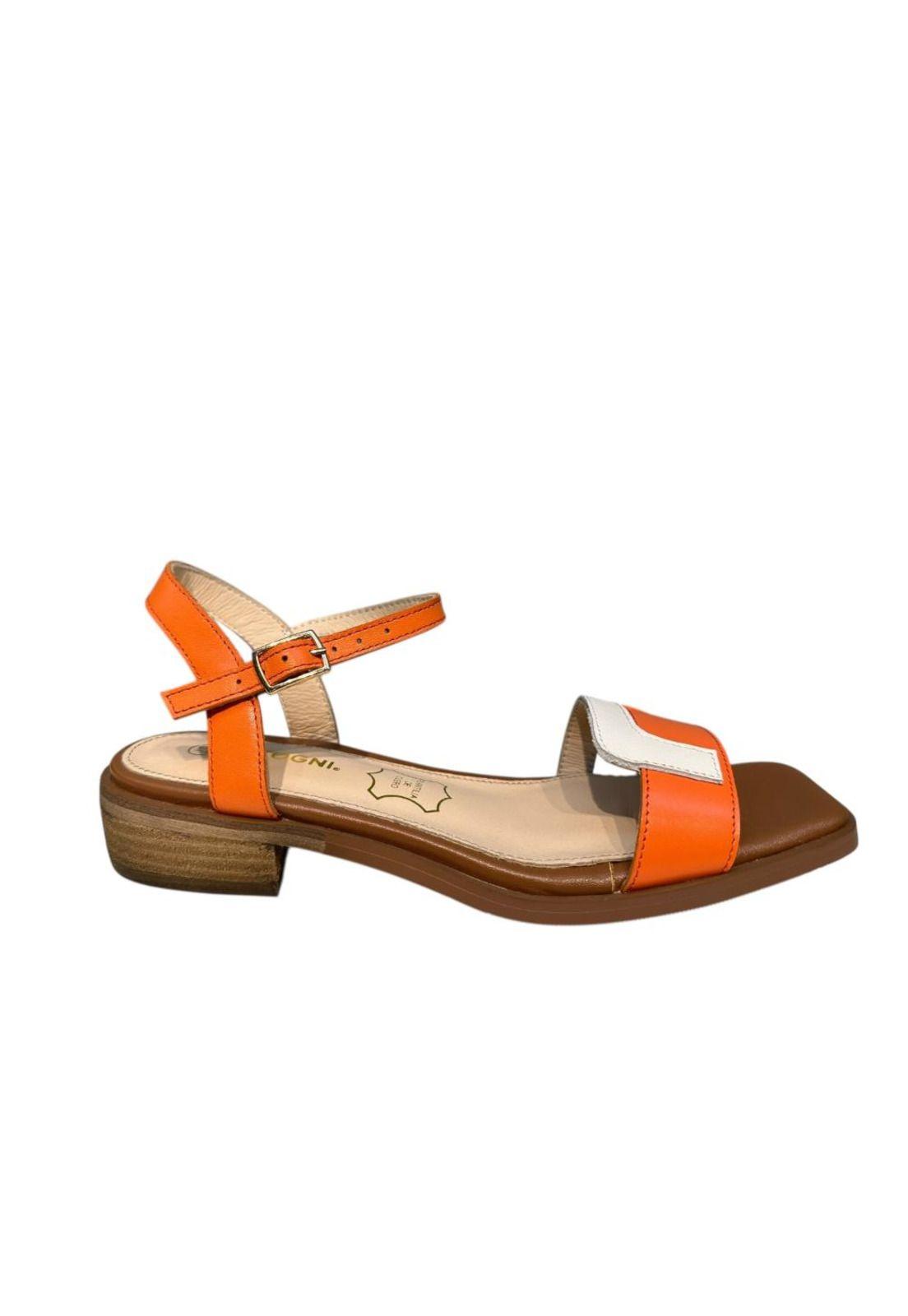 Sandalia Mujer  Naranja Aurora Detogni-1