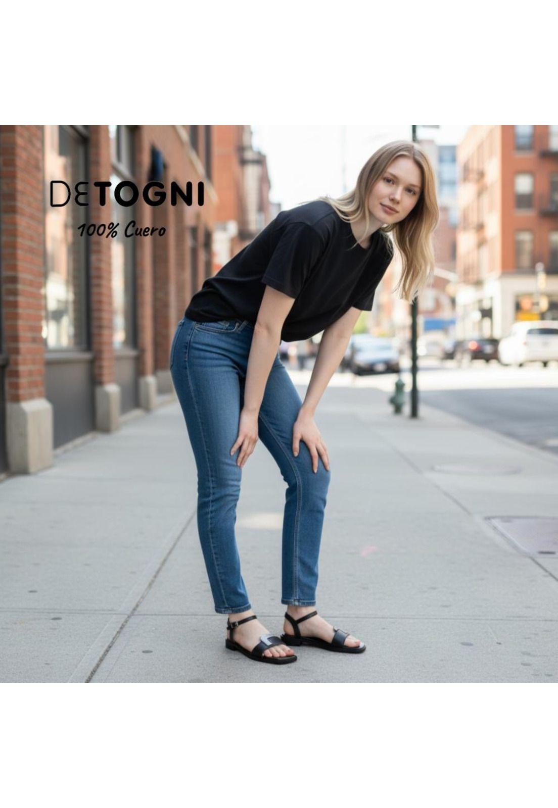 Sandalia Mujer  Naranja Aurora Detogni-3