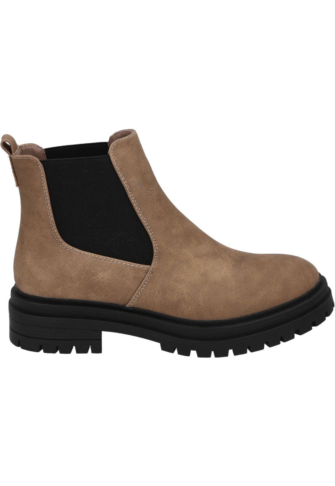 Botin Mujer Camel Anne Detogni-0