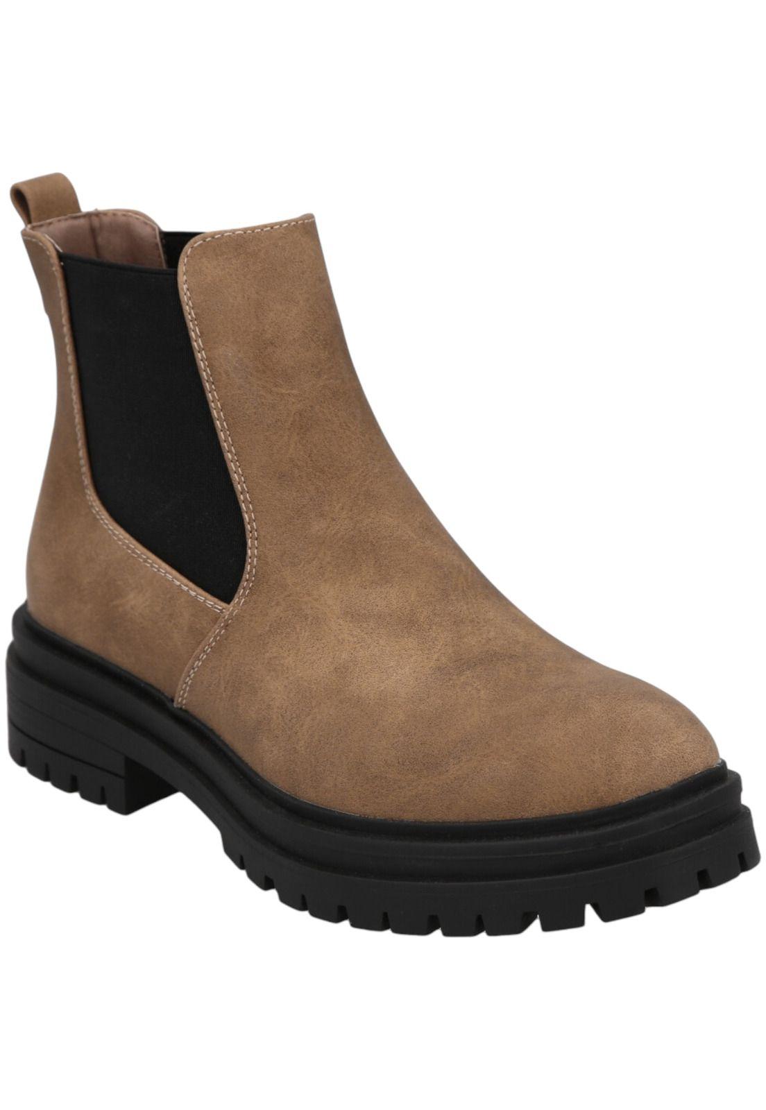 Botin Mujer Camel Anne Detogni-1