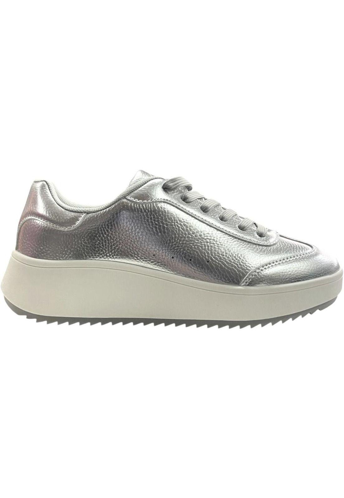 Zapatilla Mujer Plateado Alexa Detogni-0