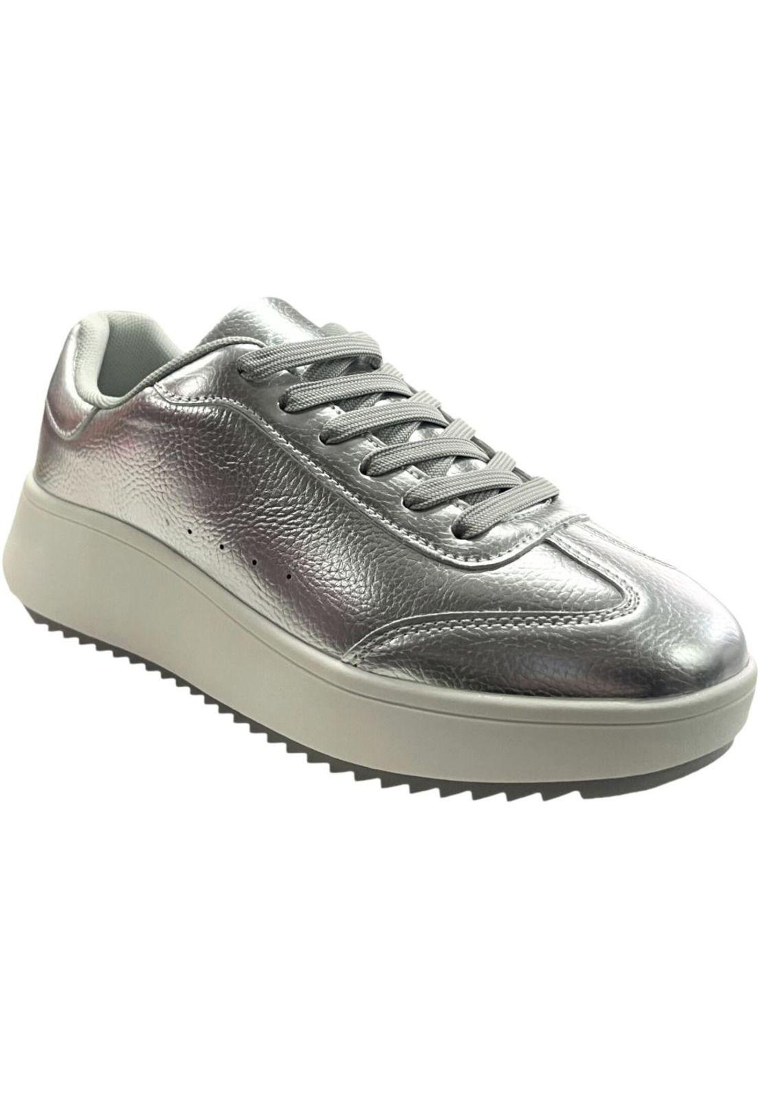 Zapatilla Mujer Plateado Alexa Detogni-2