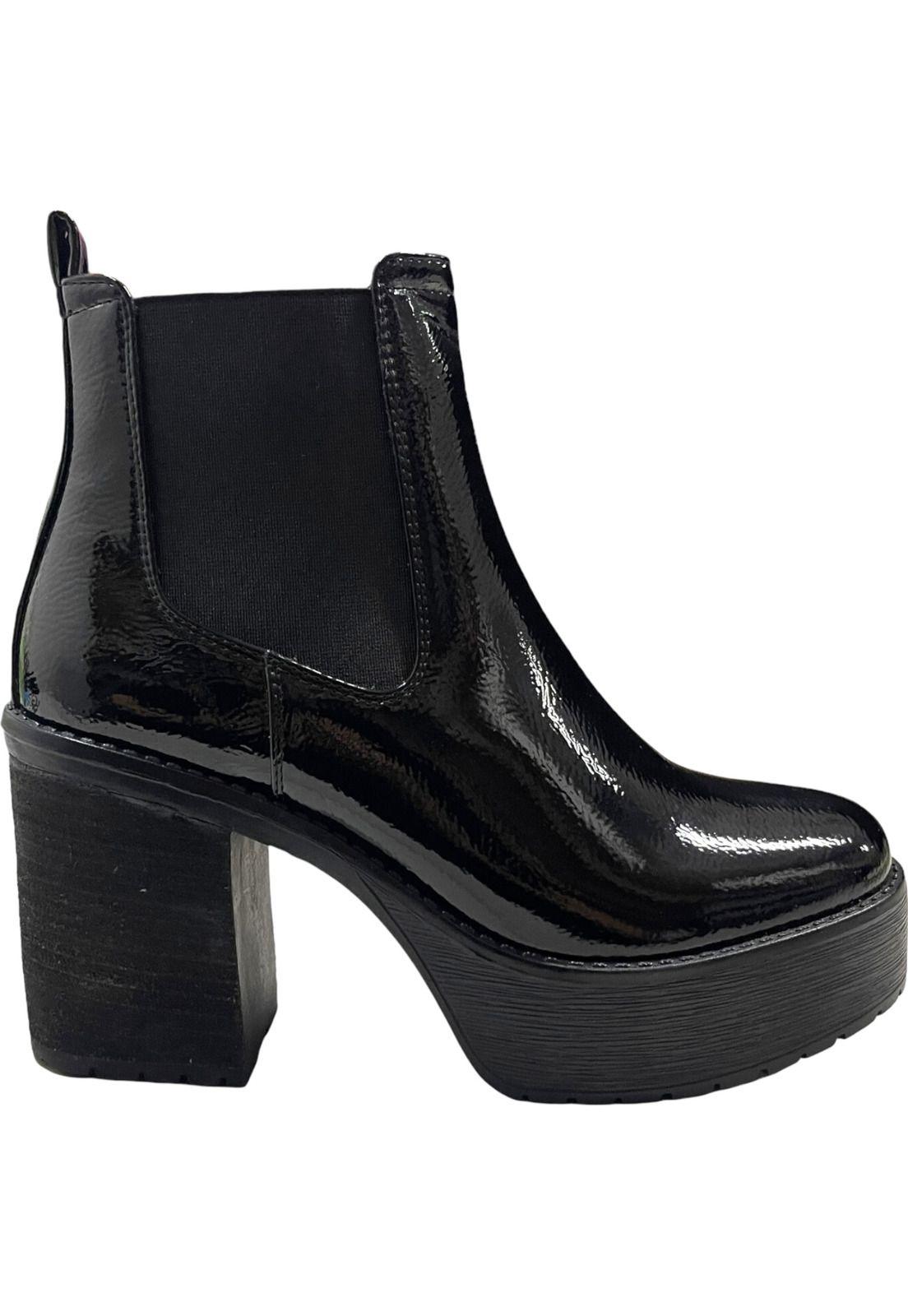 Botin Mujer Negro Valencia Detogni-0