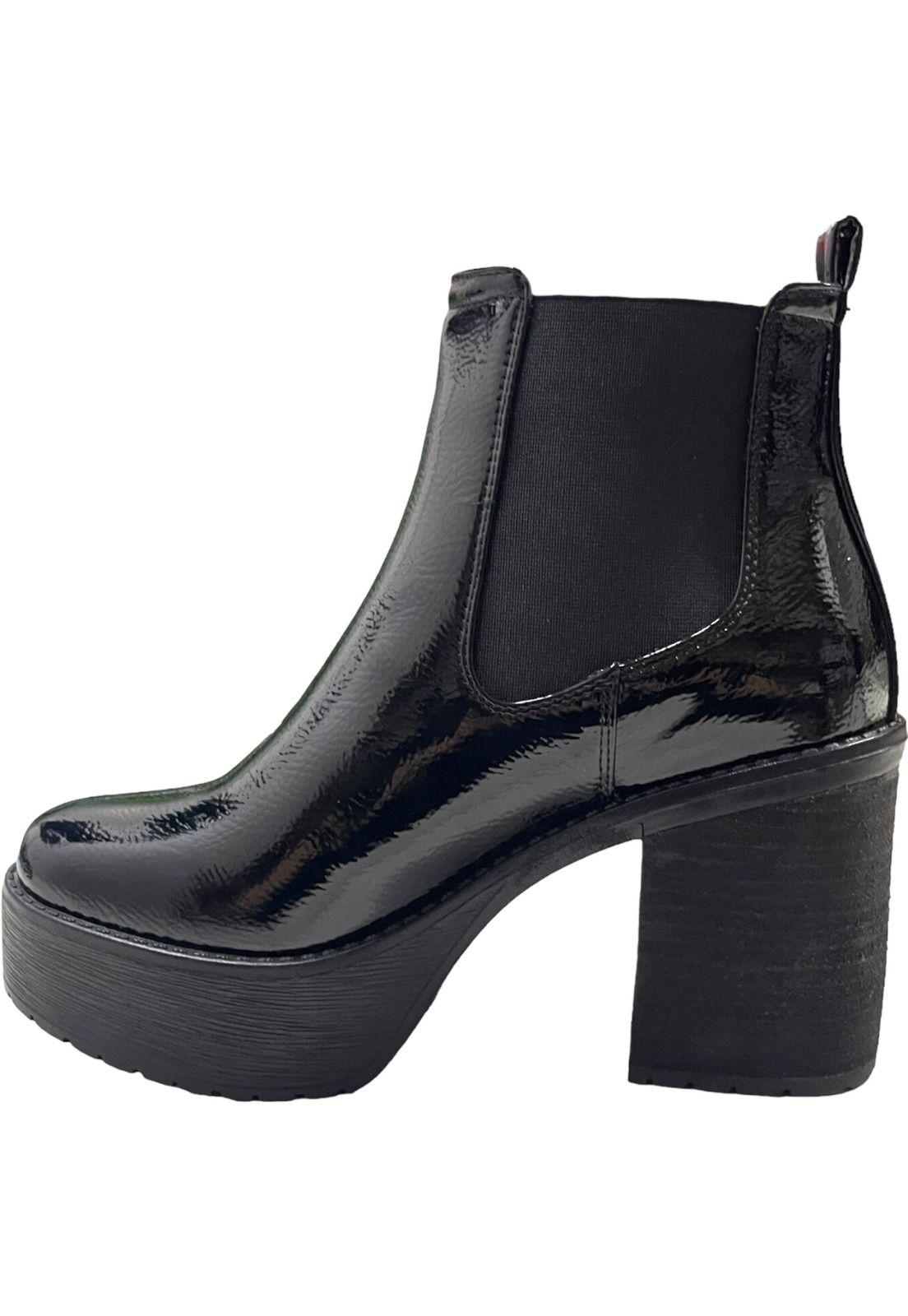 Botin Mujer Negro Valencia Detogni-2