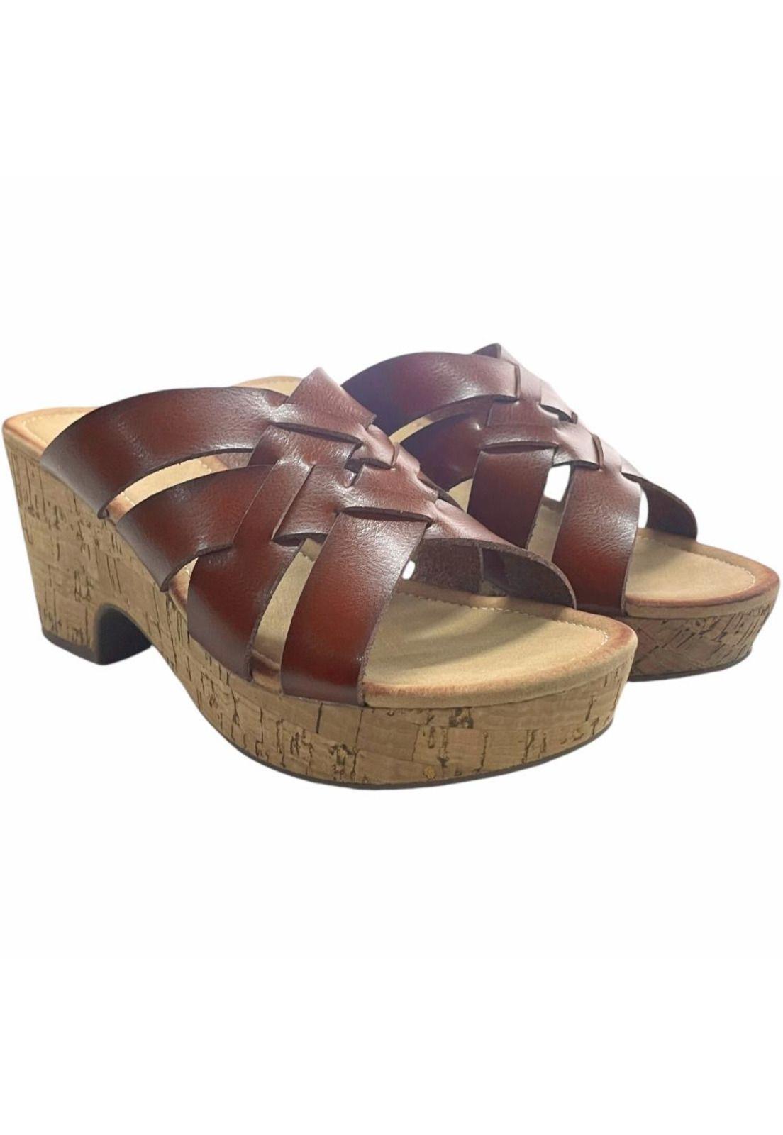 Sandalia Mujer Cognac Becky Detogni-1