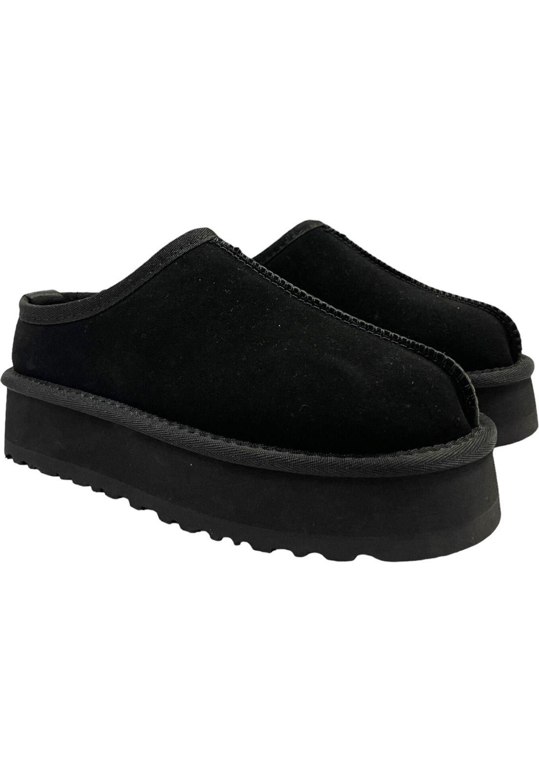 Zueco Cuero Mujer Negro Miami Detogni-3