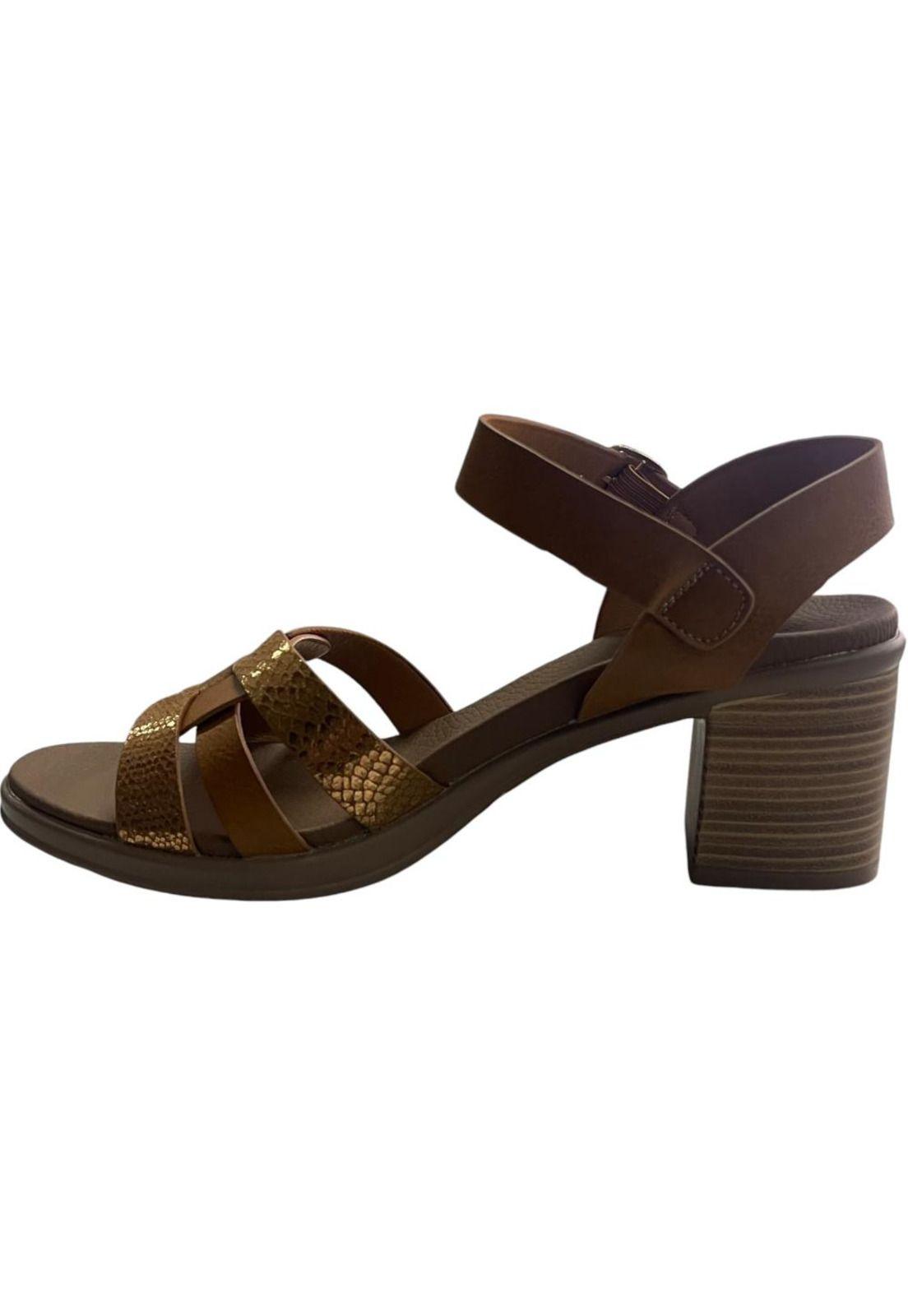 Sandalia Mujer Camel Basilia Detogni-2
