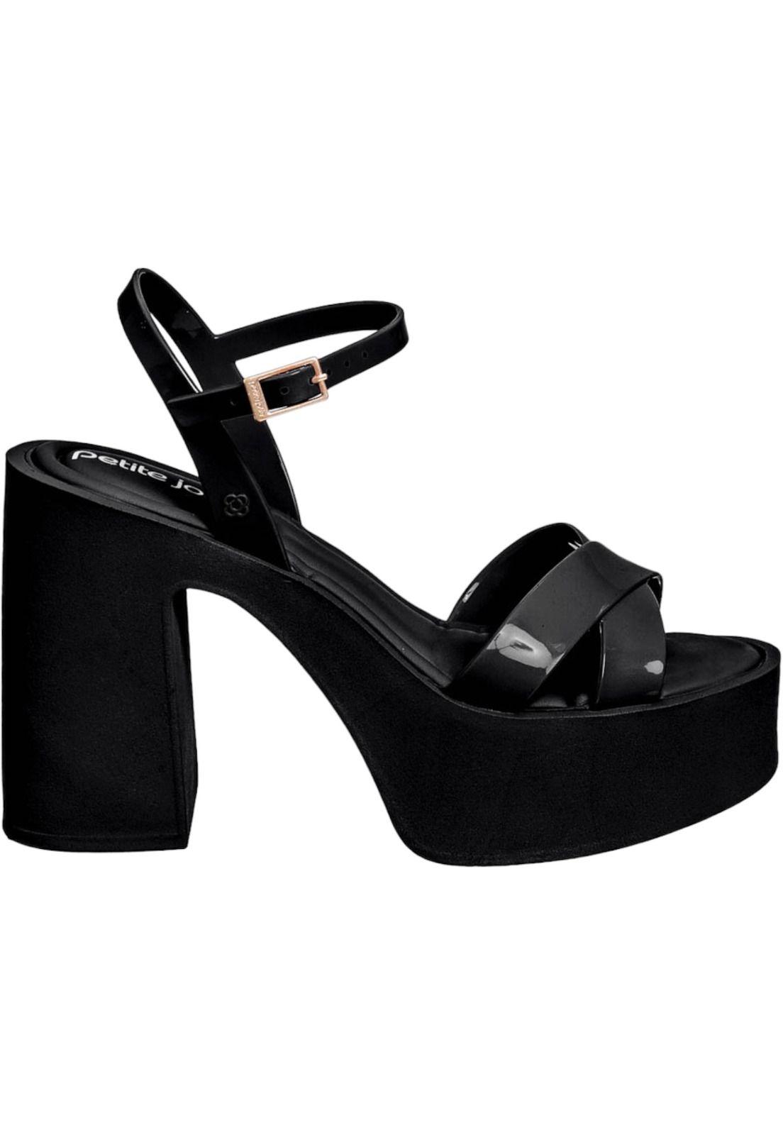 Sandalia Mujer Negro Glam Petite Jolie-0