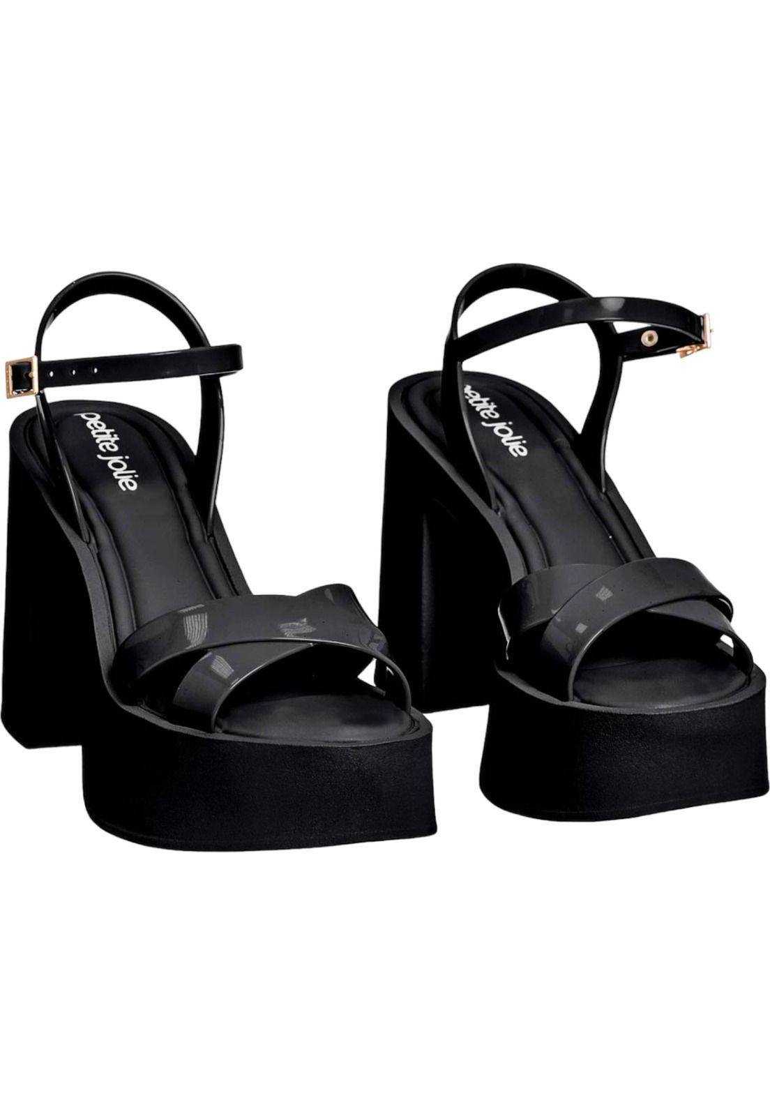 Sandalia Mujer Negro Glam Petite Jolie-1