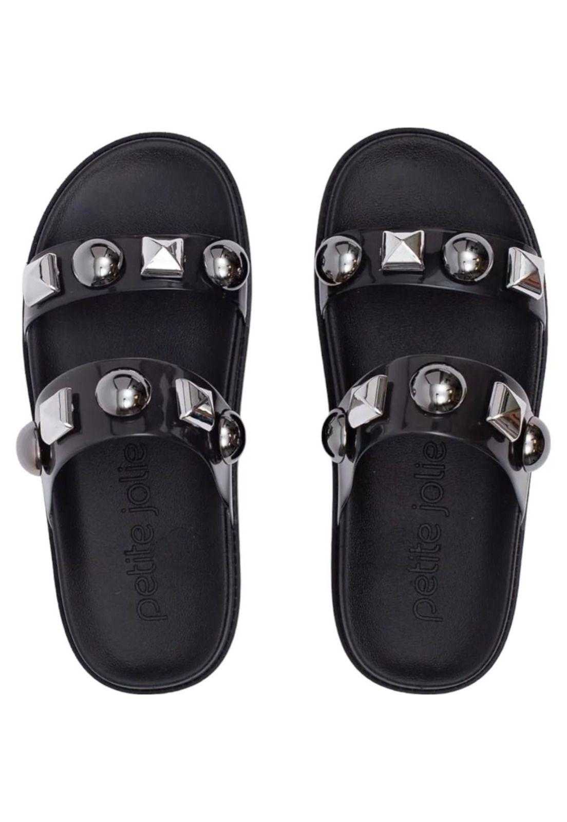 Sandalia Mujer Negro PJ7332 Petite Jolie-3