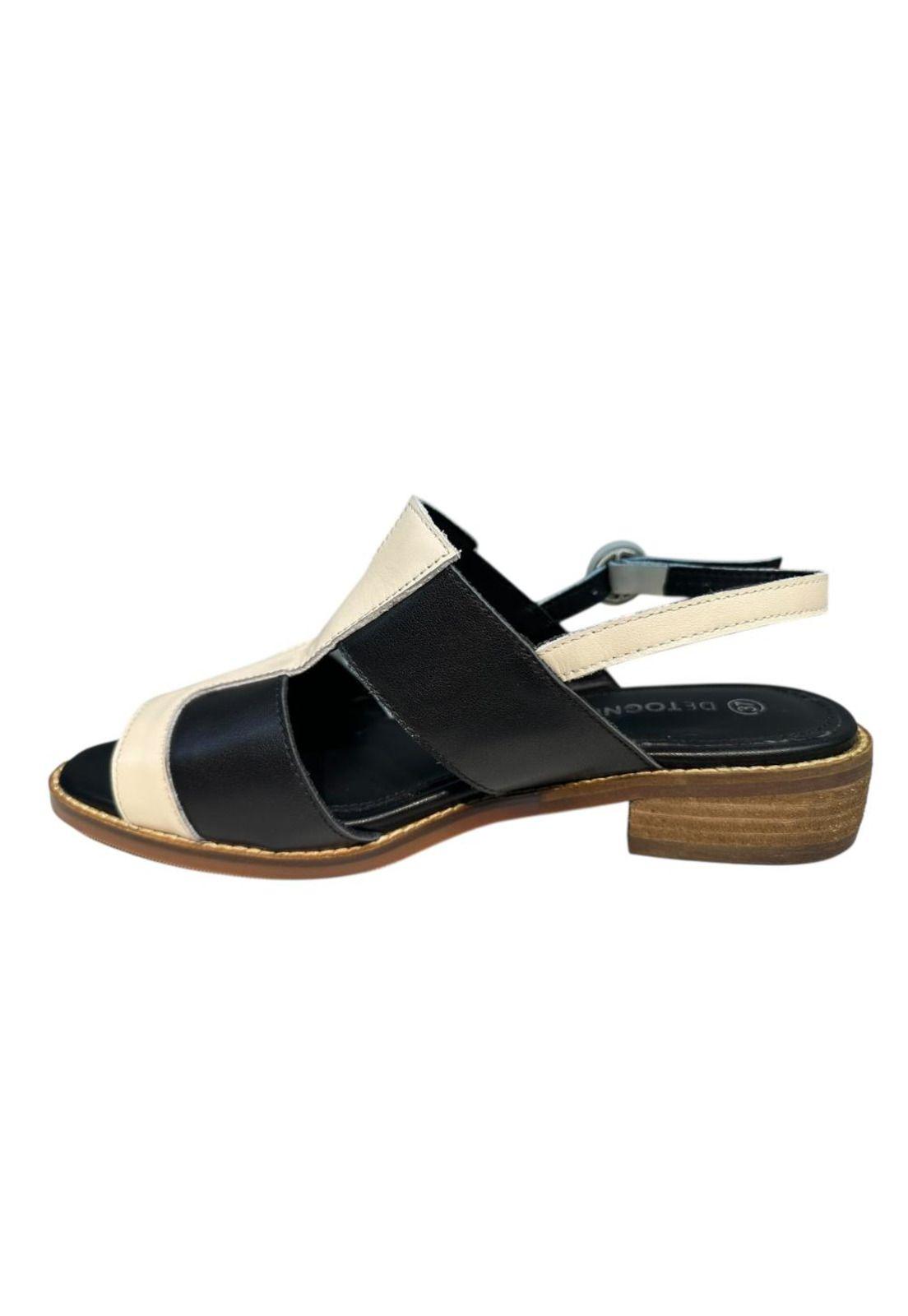 Sandalia Mujer  Negro Amparo Detogni-3