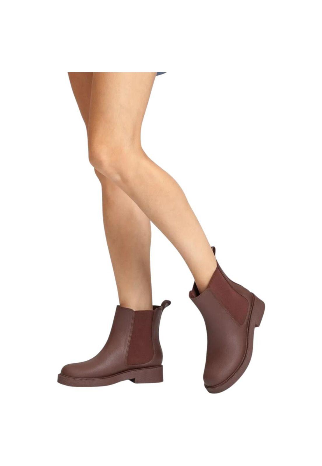 Botin Mujer PJ7129 Café Petite Jolie-3