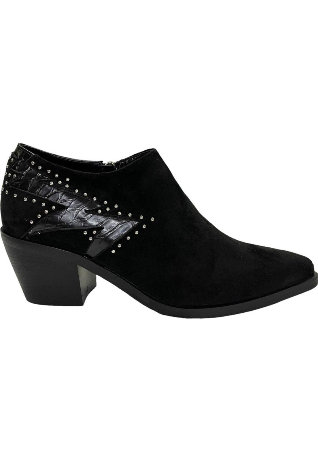 Botin Mujer-Negro Ibiza Detogni-0