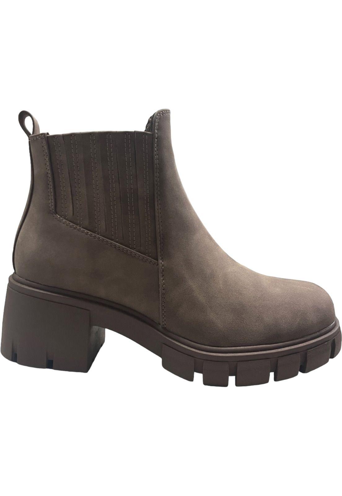 Botin Mujer Camel Venecia Detogni-0