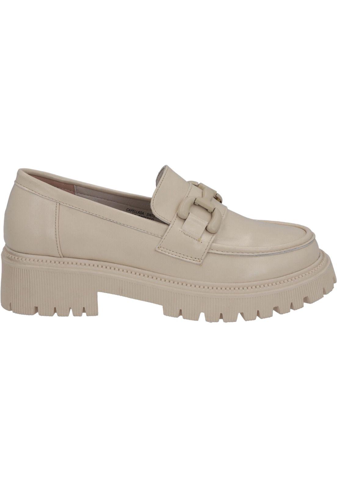Mocasín Mujer Beige Adela Detogni-0