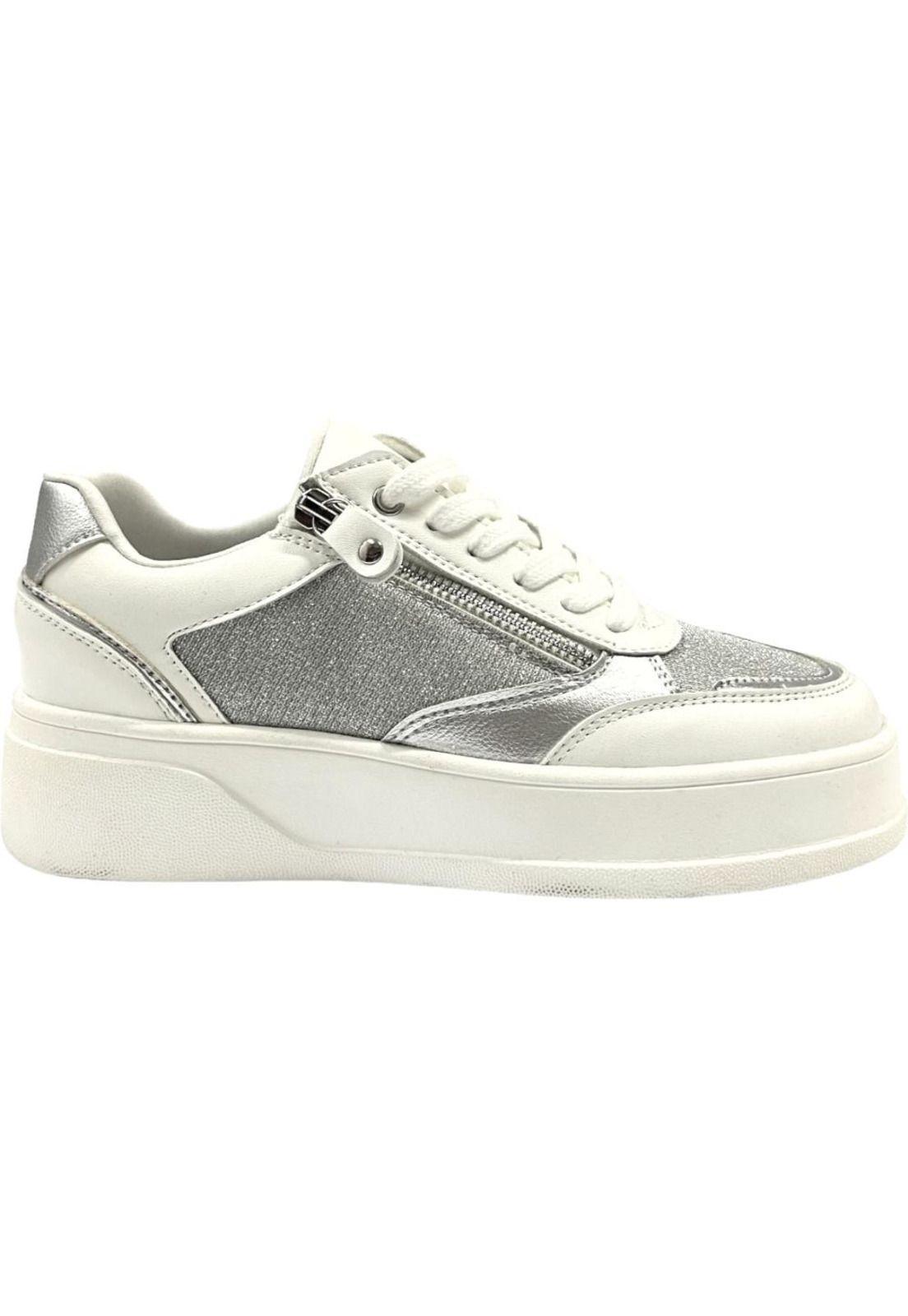 Zapatilla Mujer Plateado Metallic Detogni - Plateado - 41-0