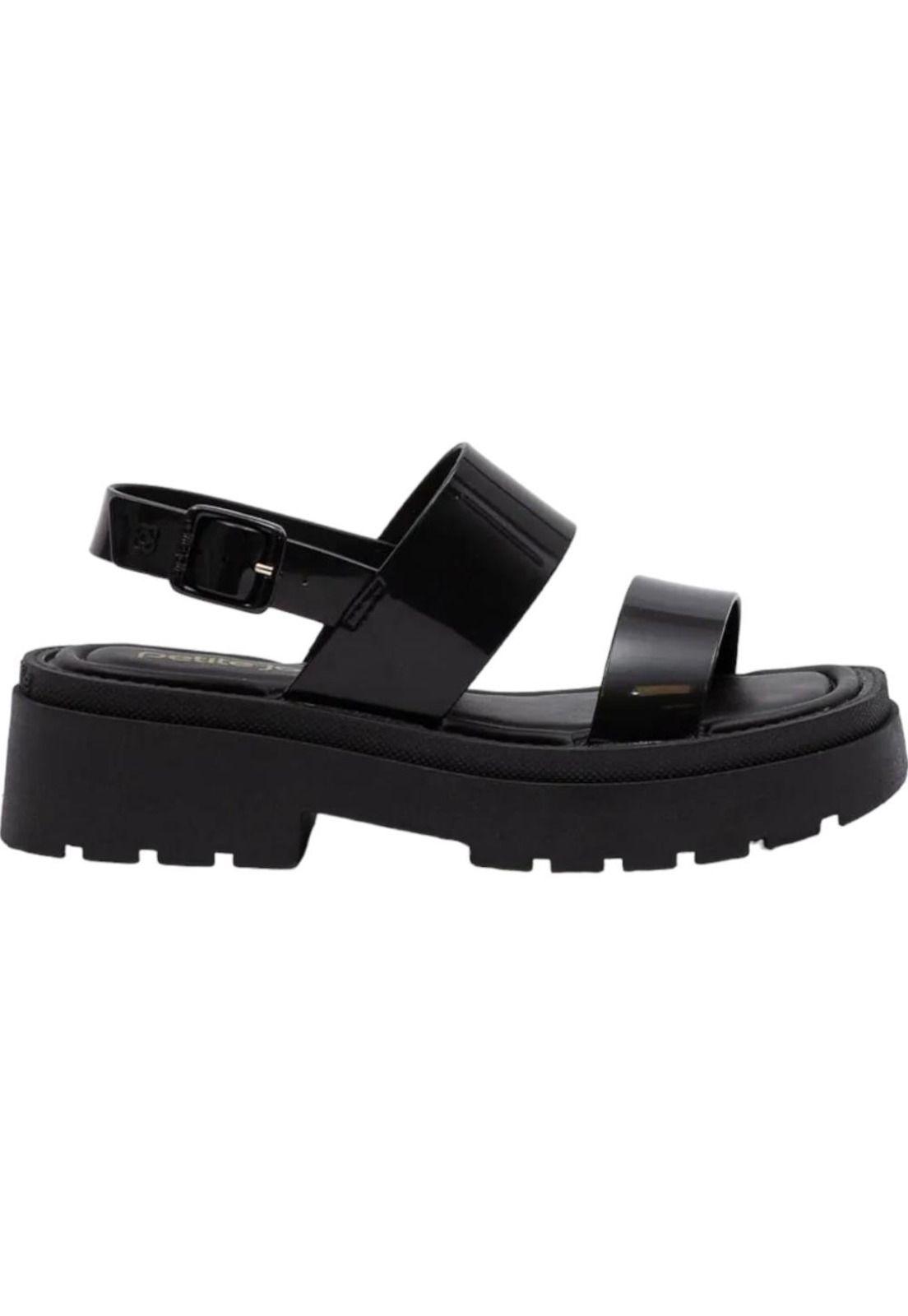 Sandalia Mujer Negro PJ6675 Petite Jolie-0