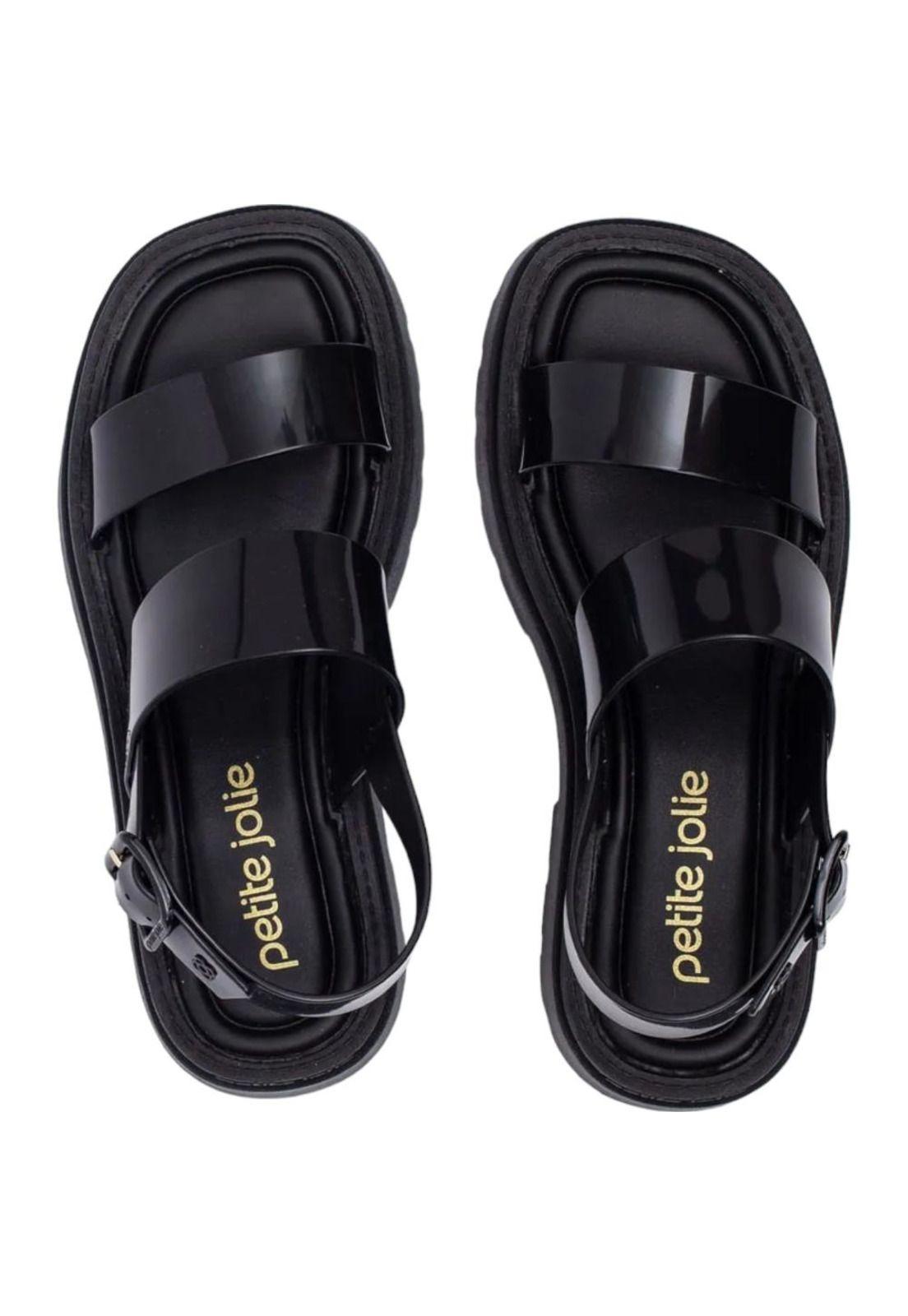 Sandalia Mujer Negro PJ6675 Petite Jolie-4