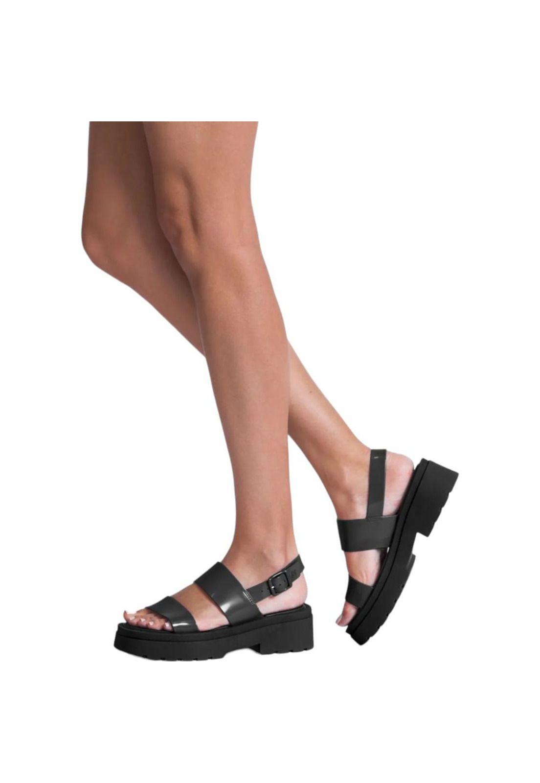 Sandalia Mujer Negro PJ6675 Petite Jolie-5