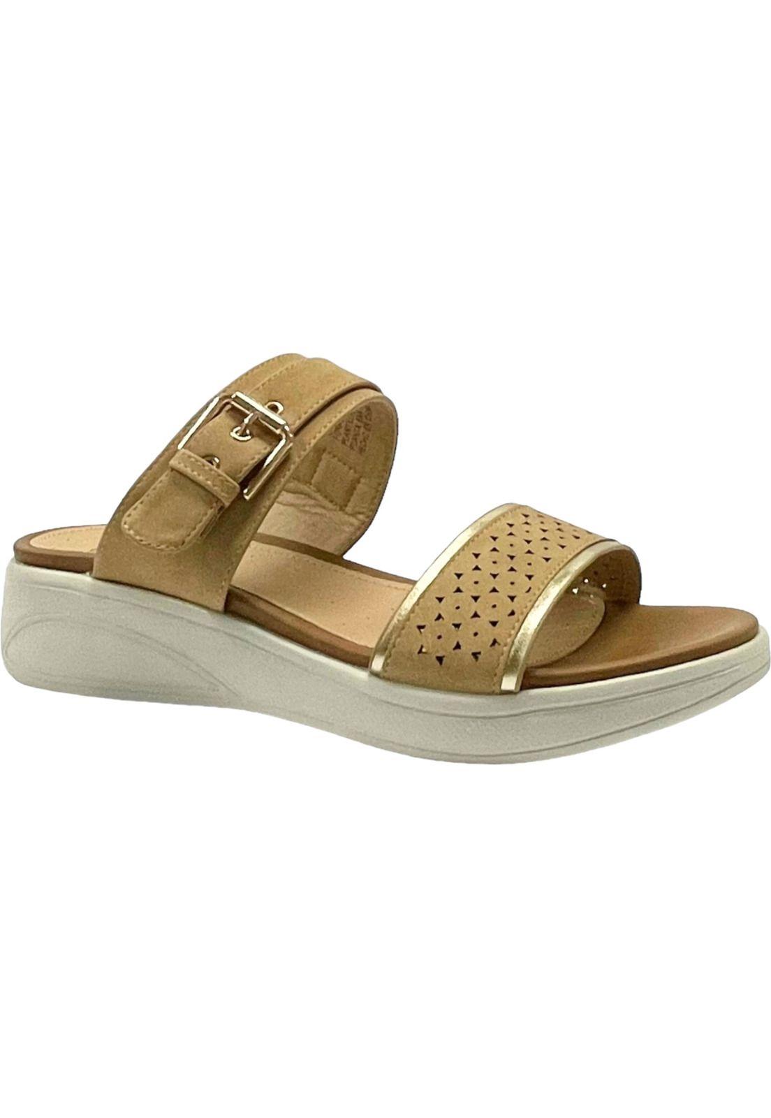 Sandalia Mujer Beige Camila Detogni-1