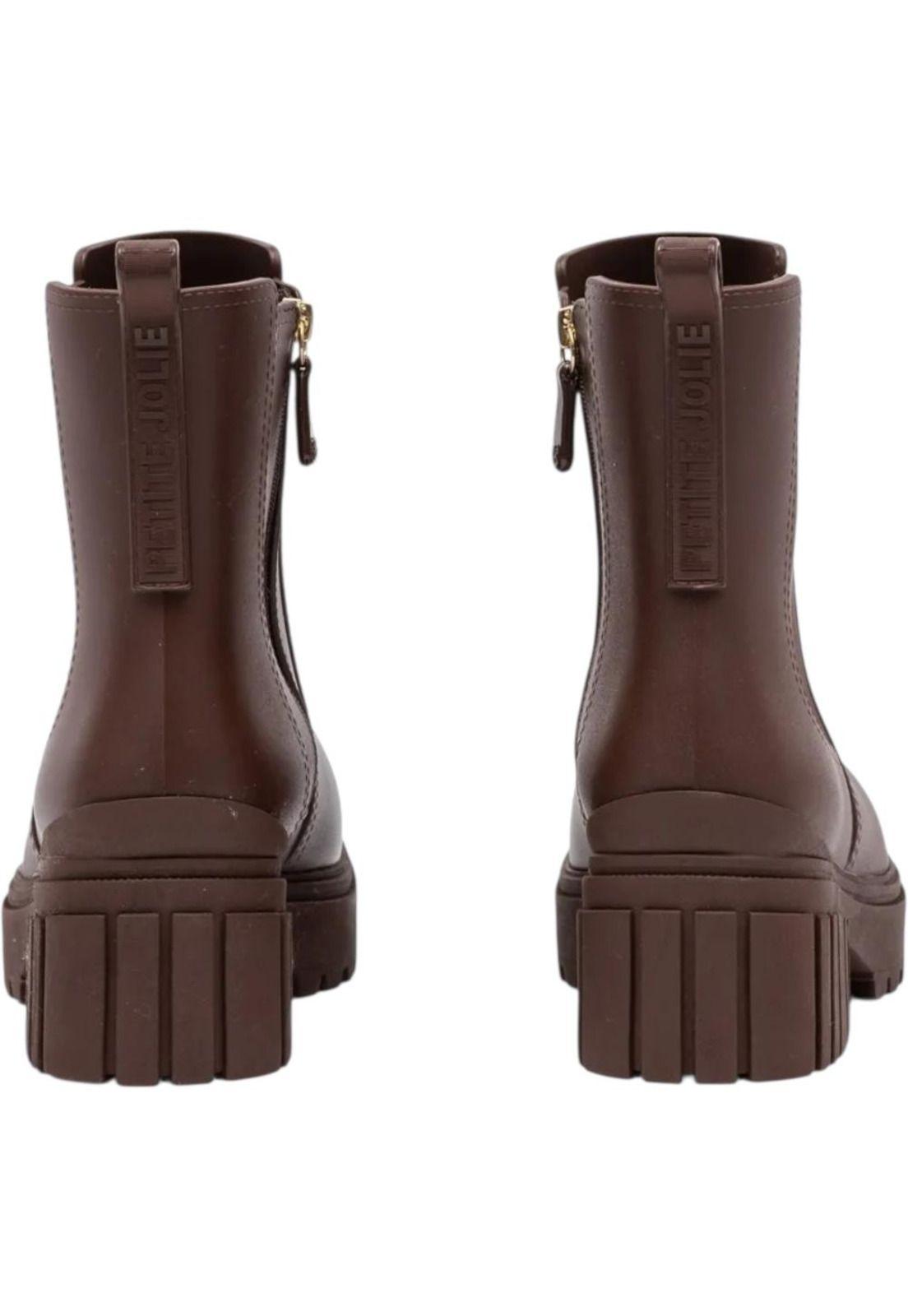 Botin Mujer PJ6156 Café Petite Jolie-2