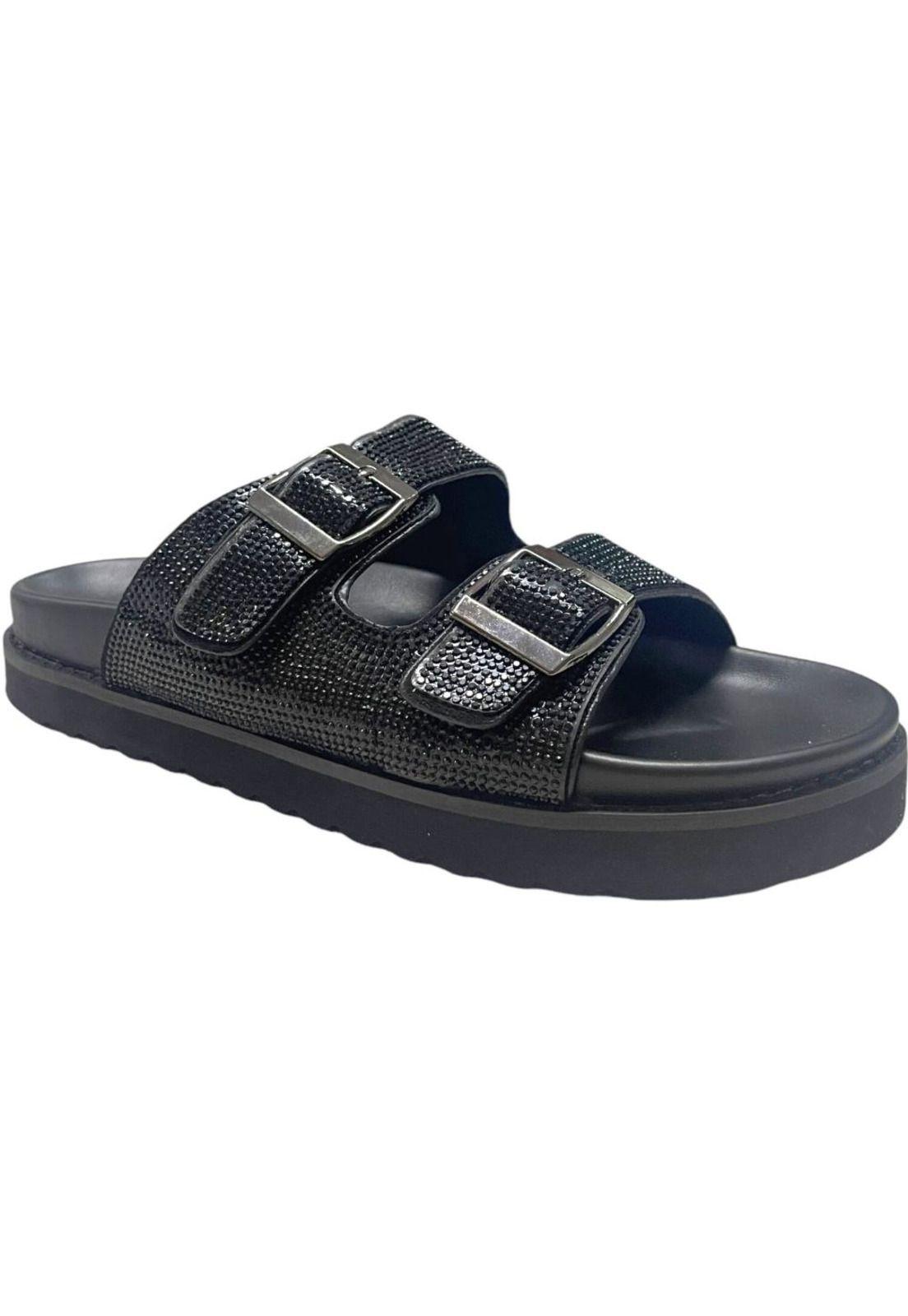 Sandalia Mujer Negro Nora Detogni-2