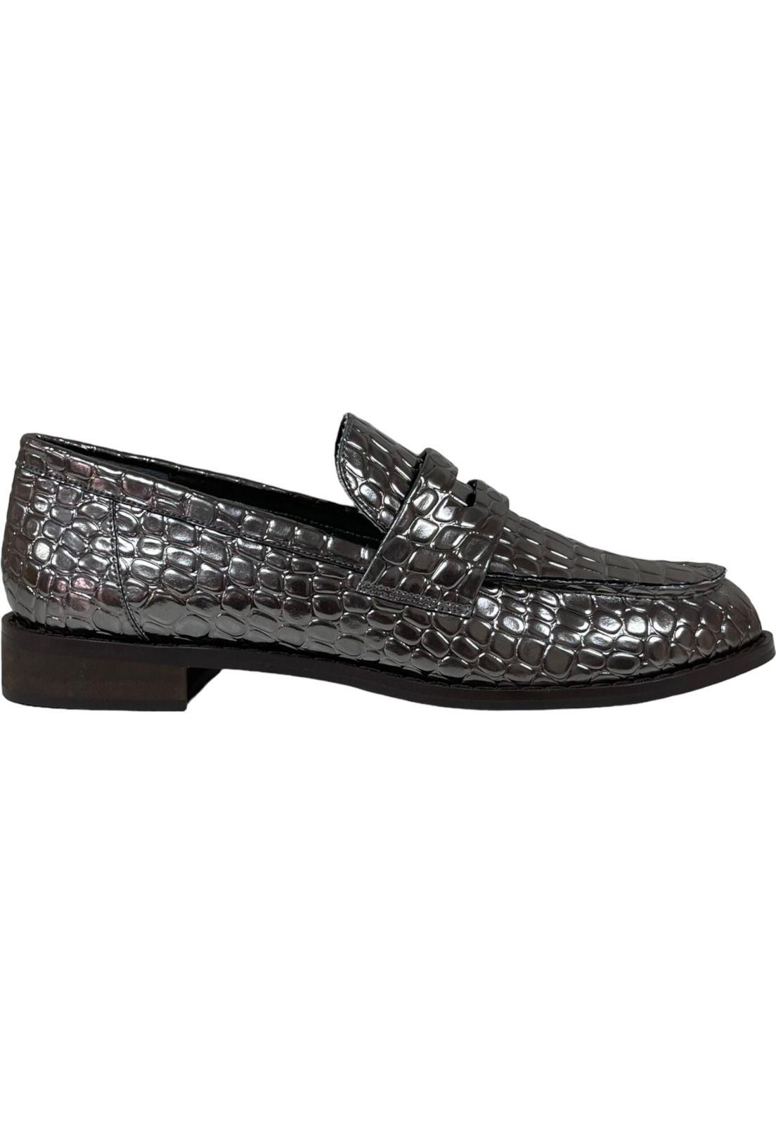 Mocasín Mujer Plateado Salamanca Detogni-0