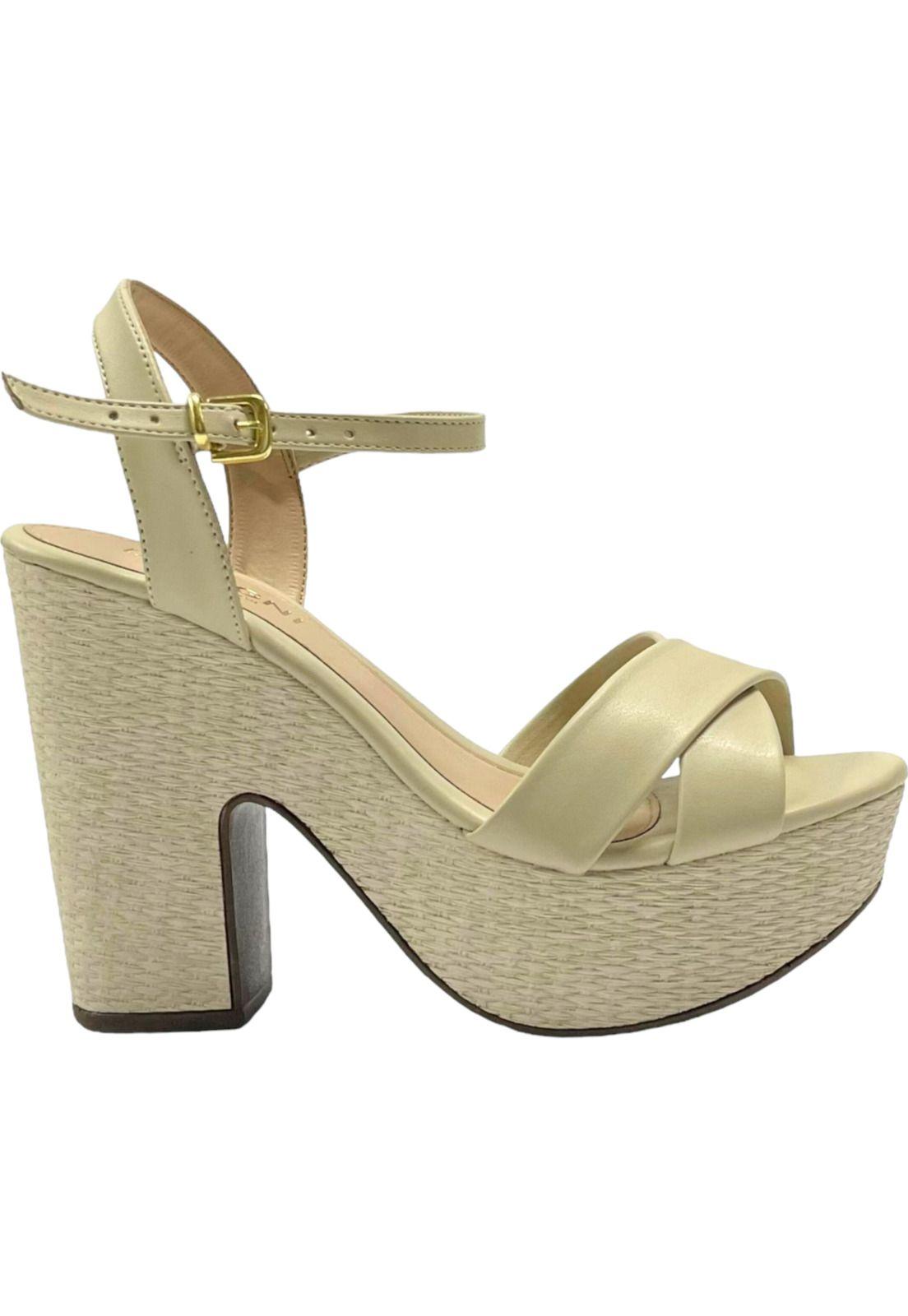 Sandalia Mujer Beige Giovana Detogni-0