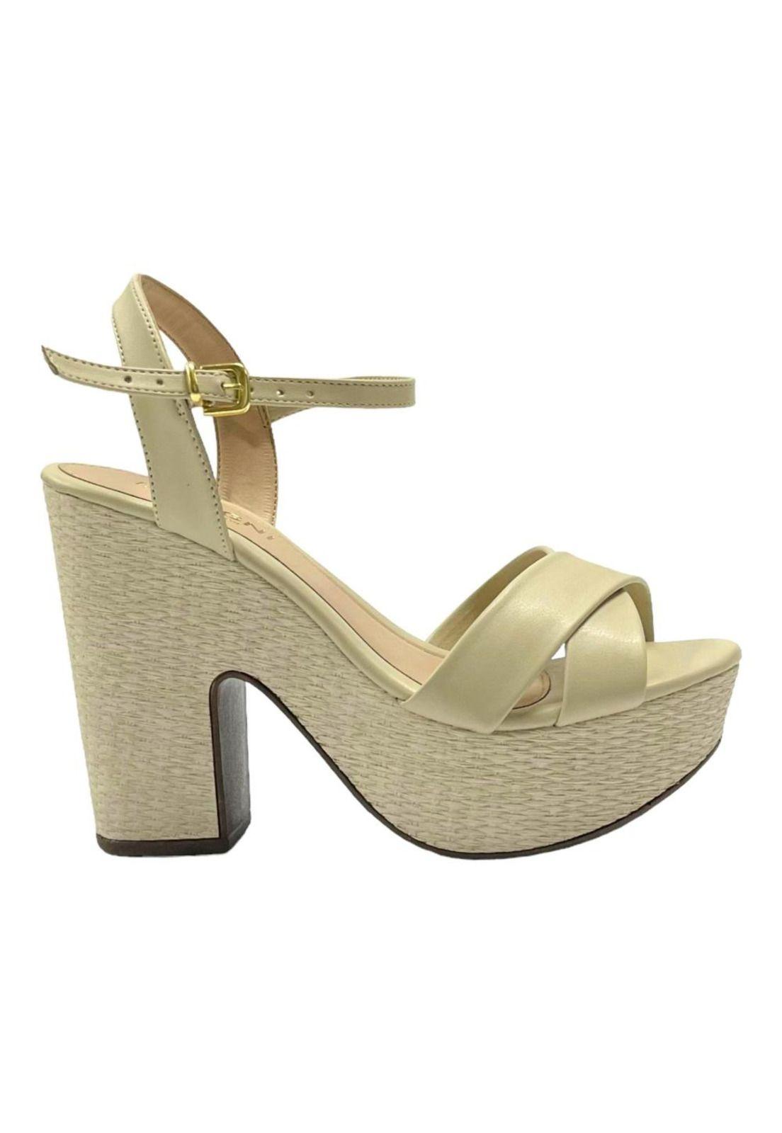 Sandalia Mujer Beige Giovana Detogni-0