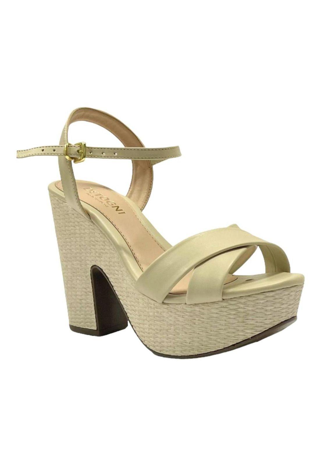 Sandalia Mujer Beige Giovana Detogni-1