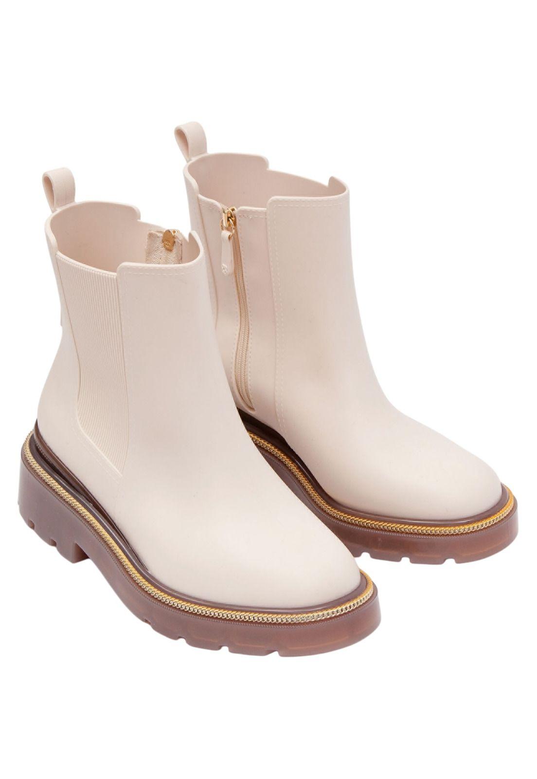 Botin Mujer Marfil Chicago Petite Jolie-1