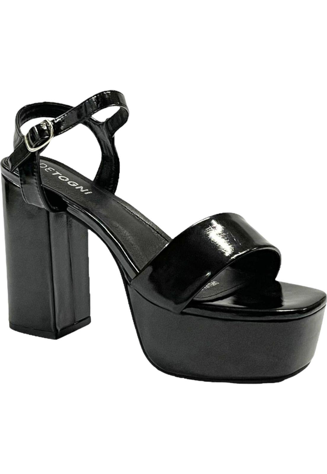Sandalia Mujer Negro Samanta Detogni-1