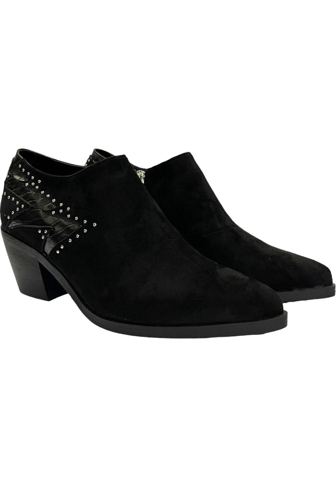 Botin Mujer Negro Ibiza Detogni-3