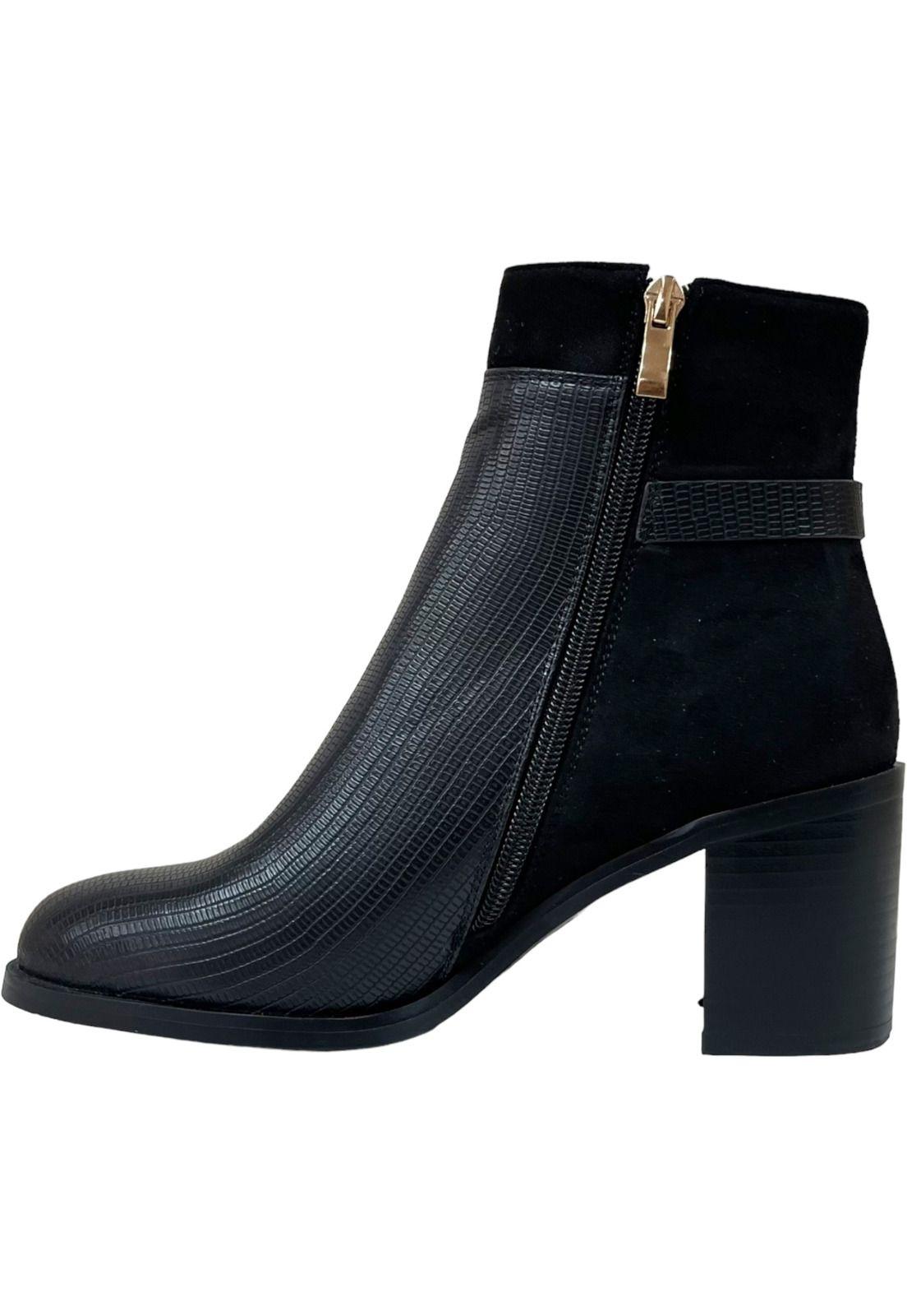 Botin Mujer Negro Marbella Detogni-2