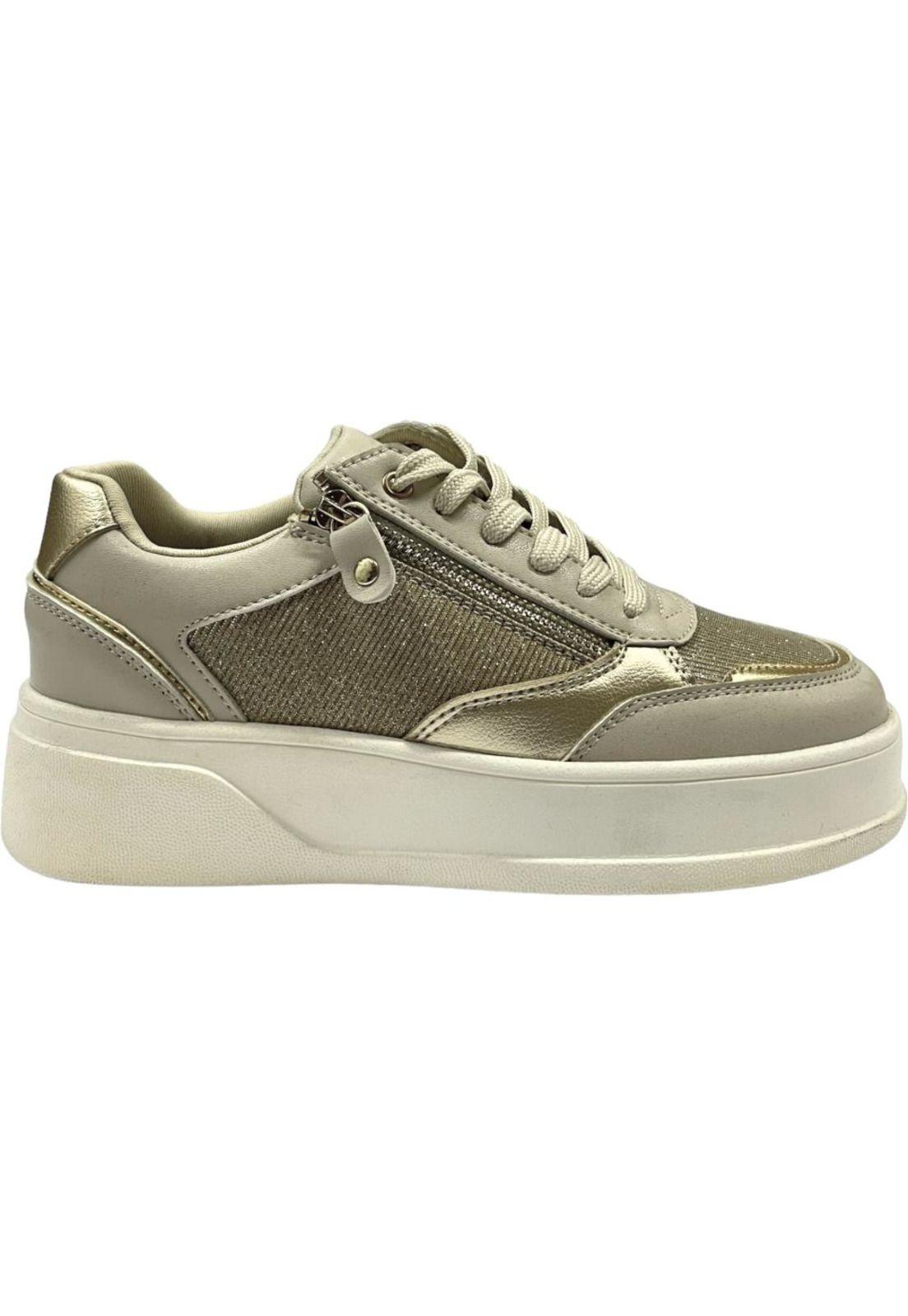 Zapatilla Mujer Dorado Metallic Detogni - Dorado - 41-0