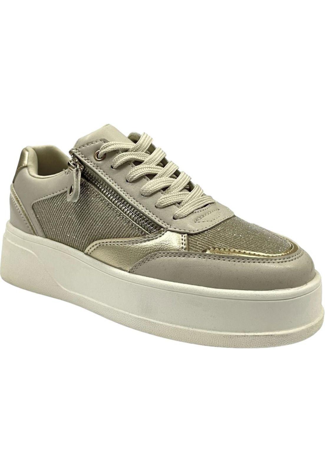 Zapatilla Mujer Dorado Metallic Detogni - Dorado - 41-1