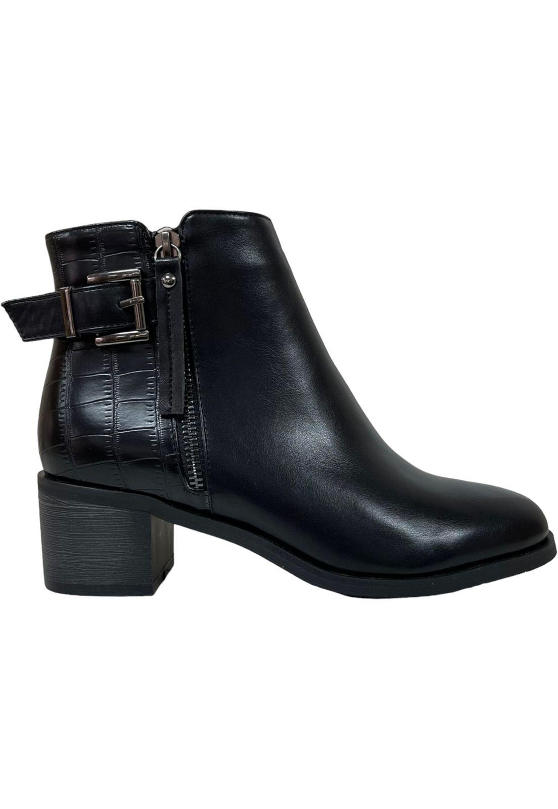 Botin Mujer Negro Augusta Detogni-0