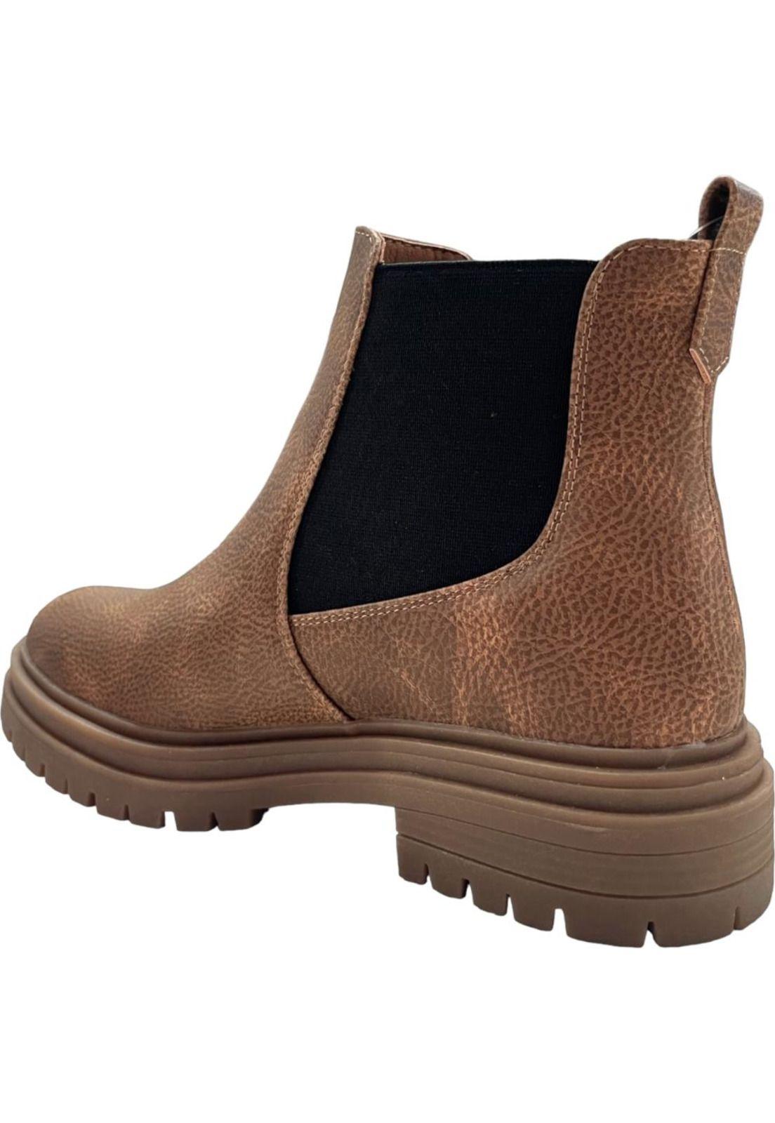 Botin Mujer Camel Anne II Detogni-2
