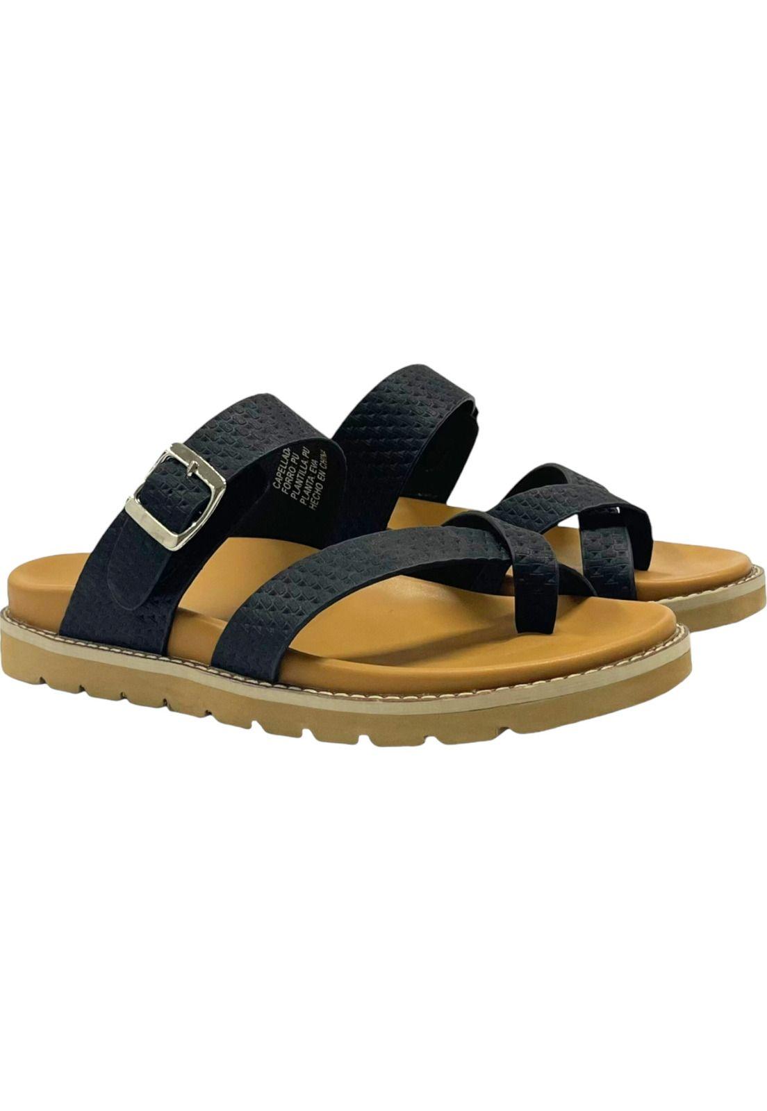 Sandalia Mujer Negro Delia Detogni-3