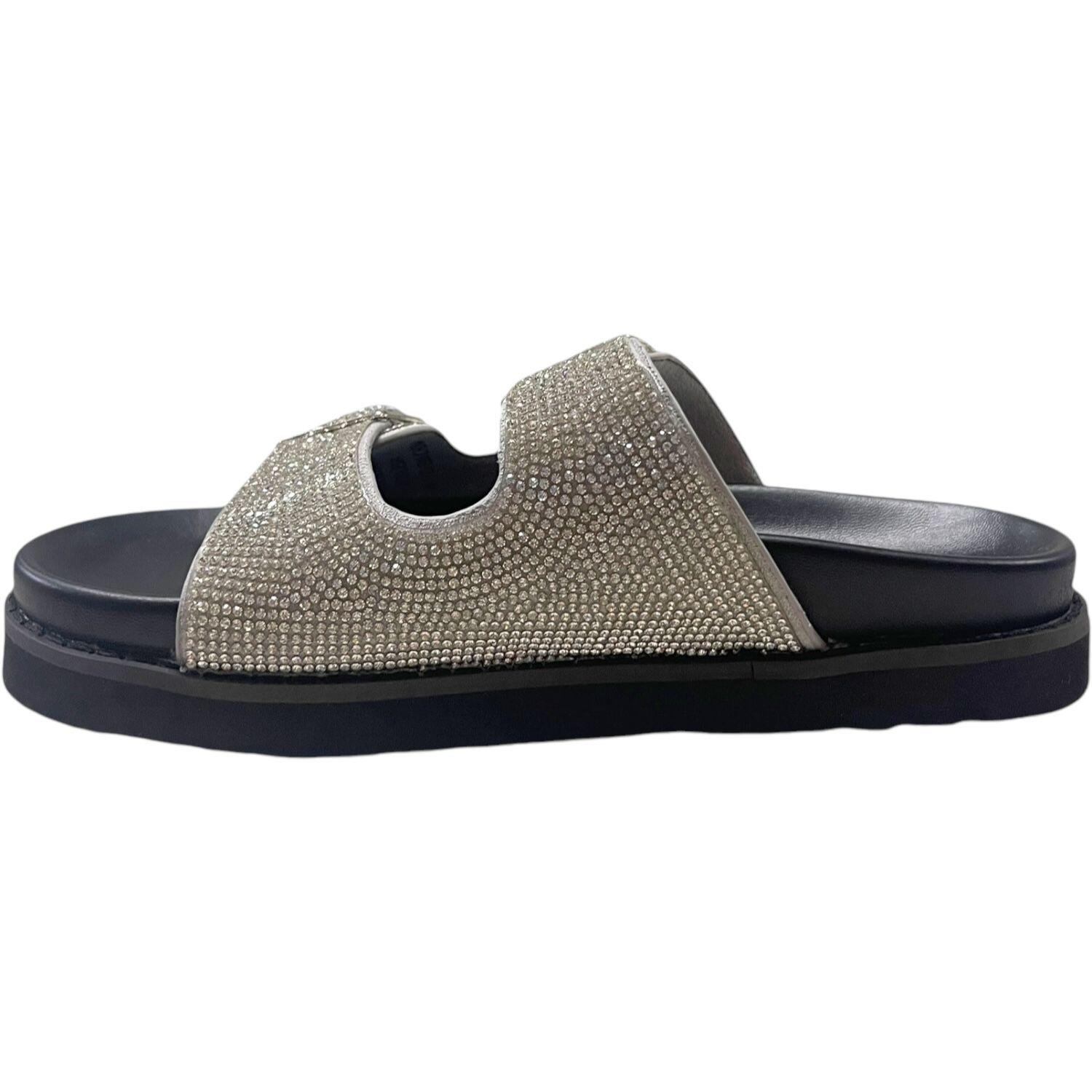 Sandalia Mujer Plateado Nora Detogni-2