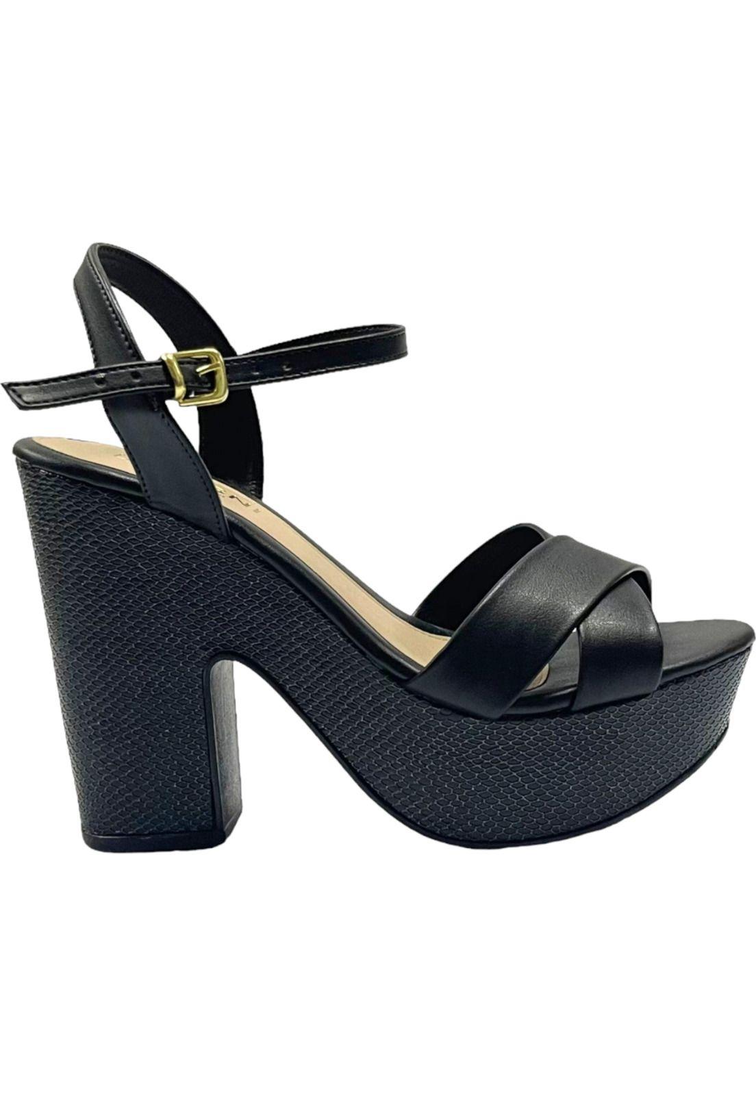 Sandalia Mujer Negro Giovana Detogni-0