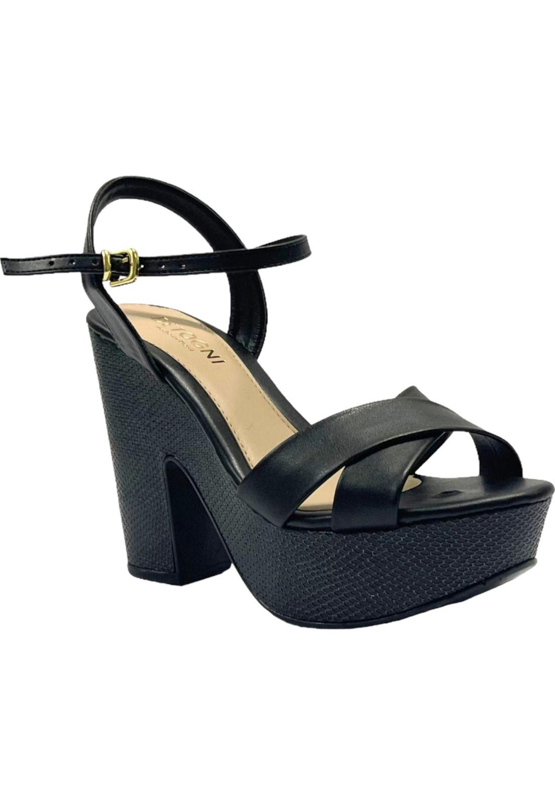 Sandalia Mujer Negro Giovana Detogni-1