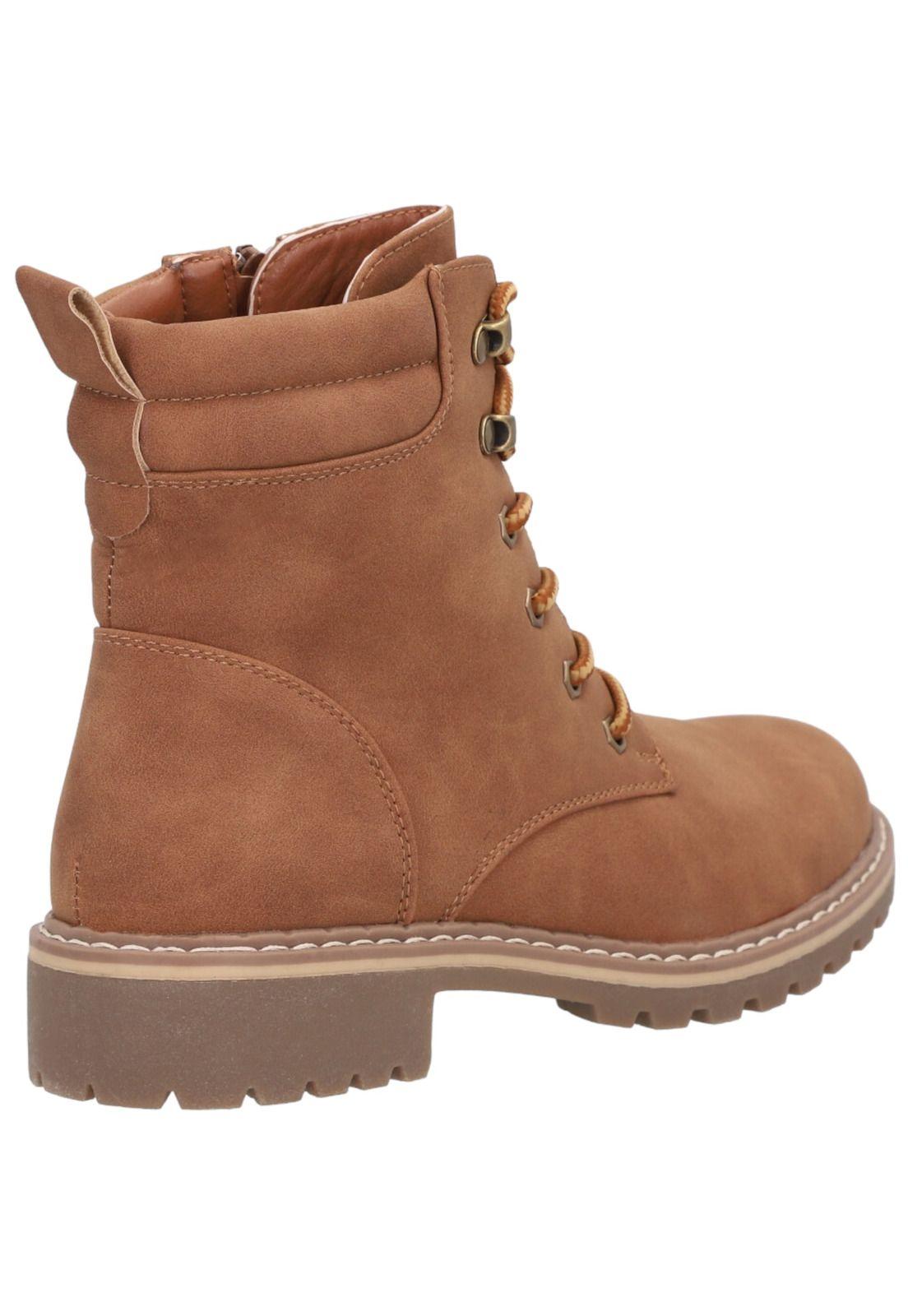 Botin Mujer Camel Tattian Detogni-2