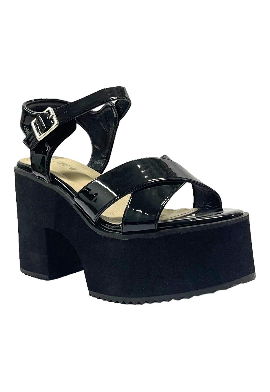 Sandalia Mujer Negro Marcelina Detogni-1