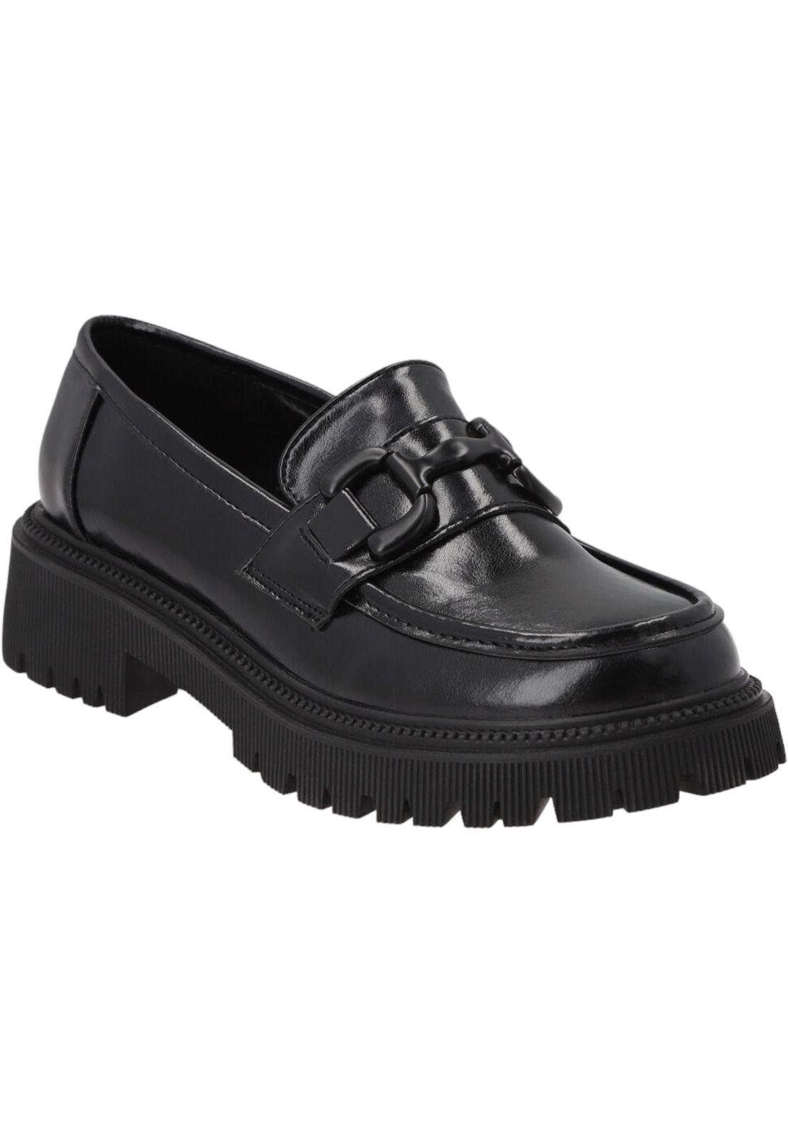 Mocasín Mujer Negro Adela Detogni-1