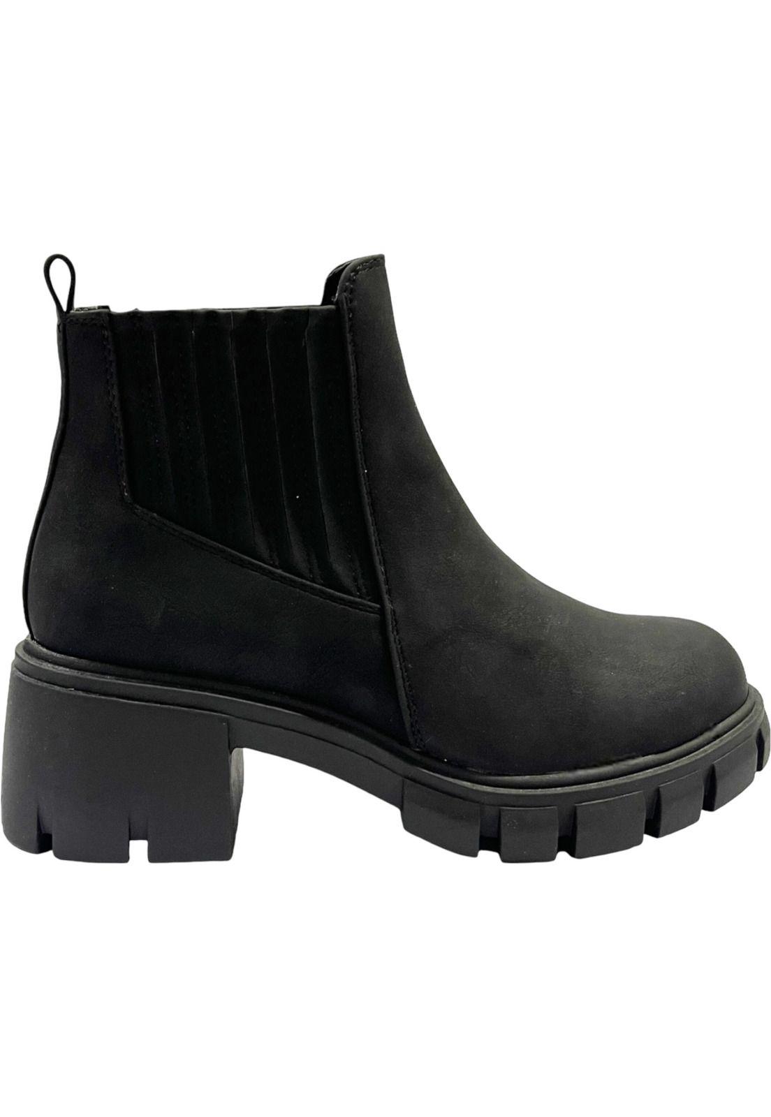 Botin Mujer Negro Venecia Detogni-0