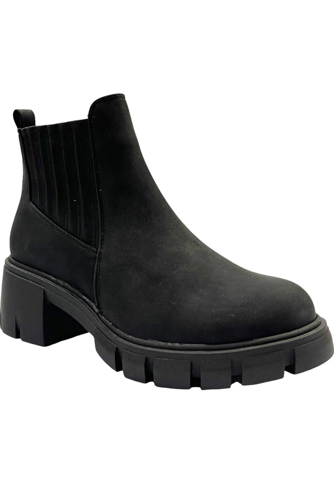 Botin Mujer Negro Venecia Detogni-1