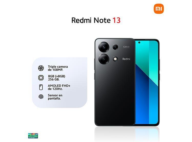 Xiaomi Redmi Note 13 8GB+ 256GB Midnight Black - Sin cargador-2
